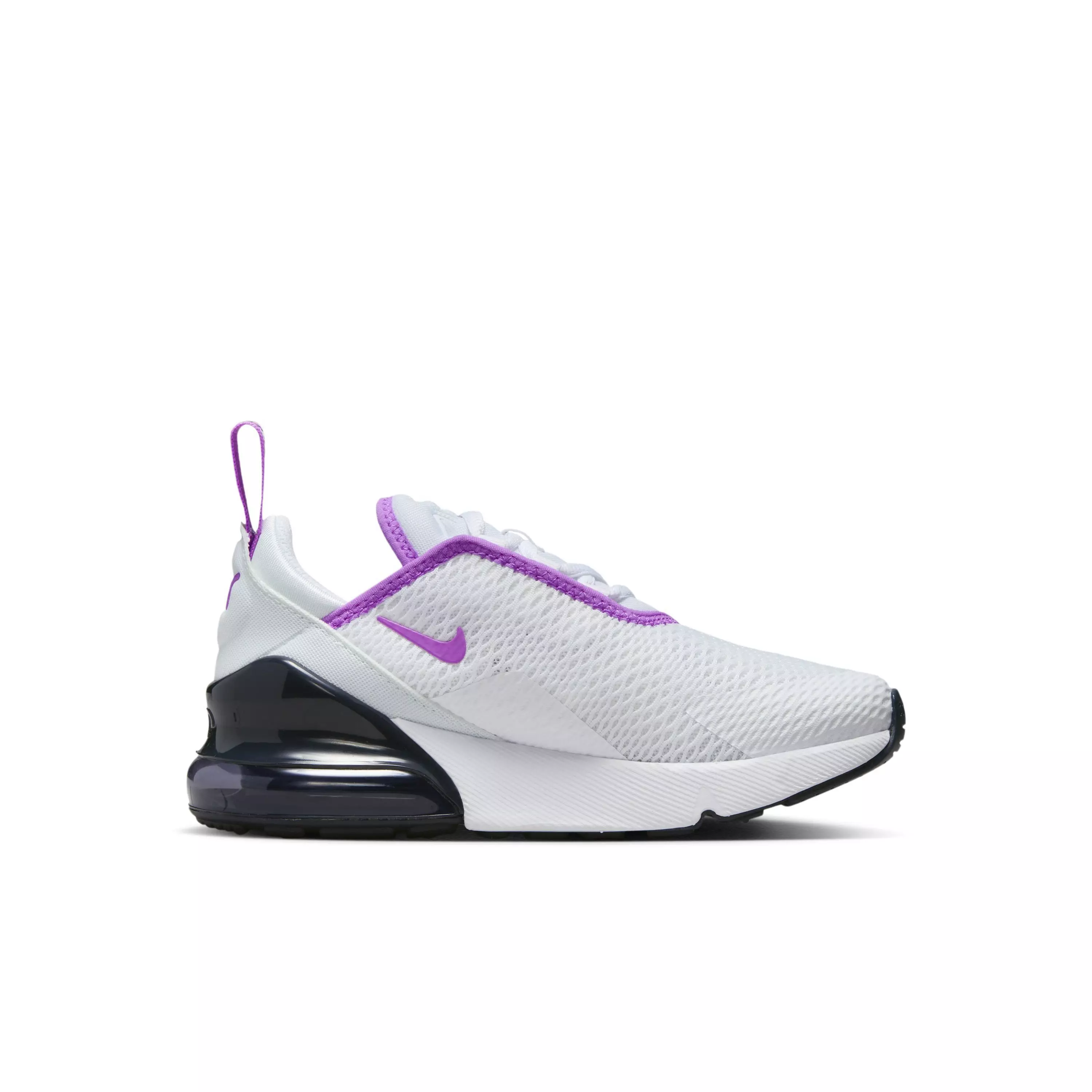 Nike Air Max 270 "White/Dark Obsidian/Fuchsia Dream" Preschool Girls' Shoe - WHITE/DK OBSIDIAN/FUCHSIA
