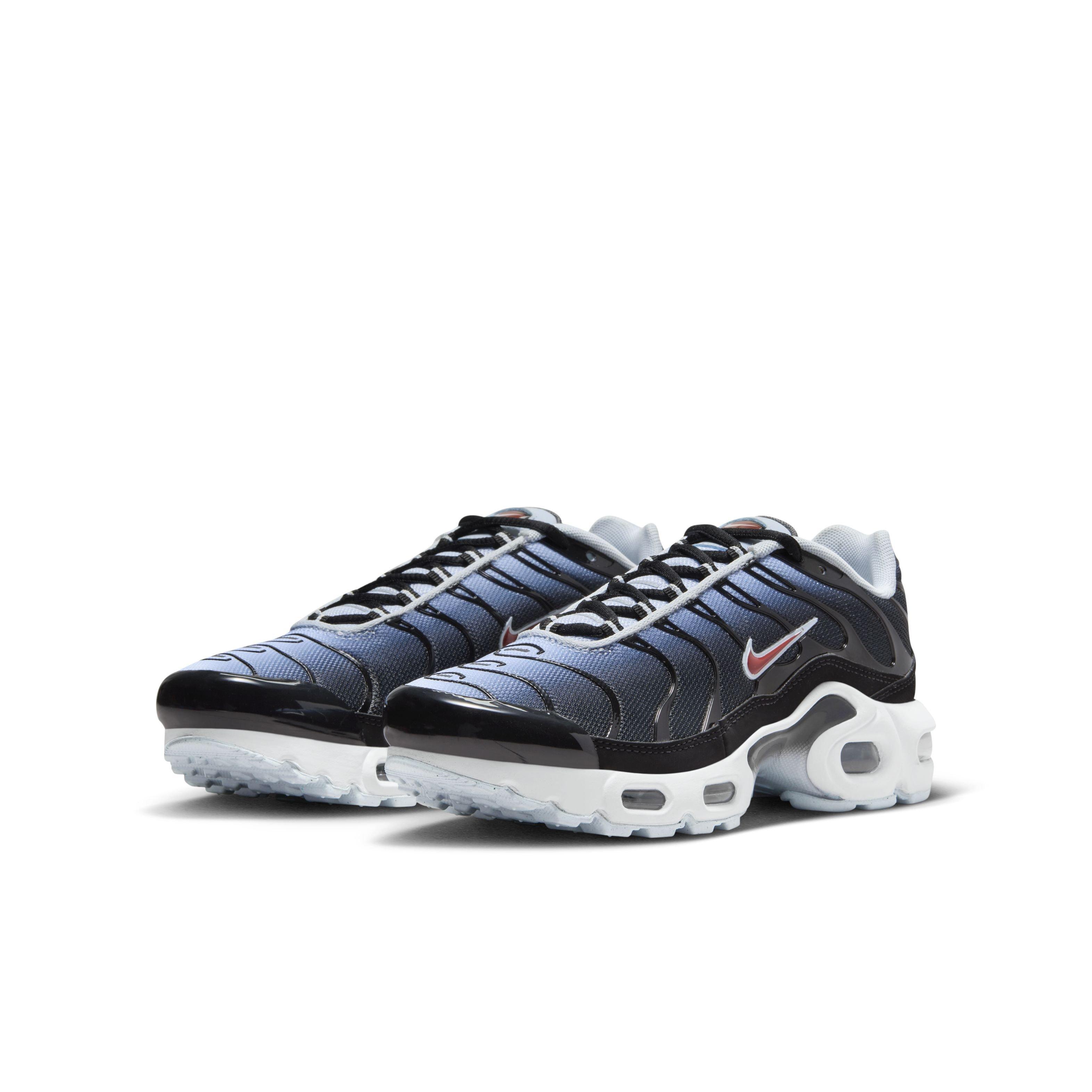 Nike Air Max Plus Black/Blue Tint/Light Smoke Grey/Rugged Orange Grade  School Boys' Shoe