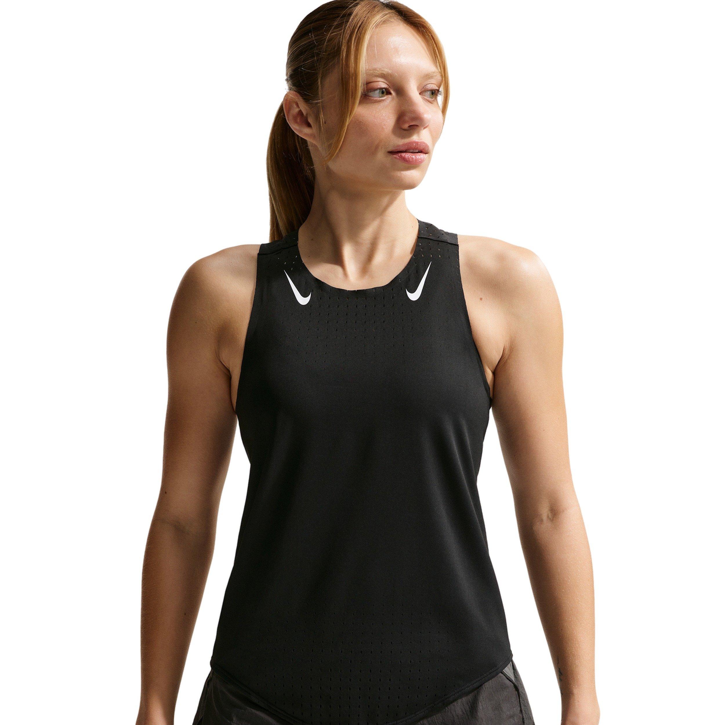 Nike Women's AeroSwift Dri-FIT ADV Running Singlet - Black - BLACK Thumbnail View 1
