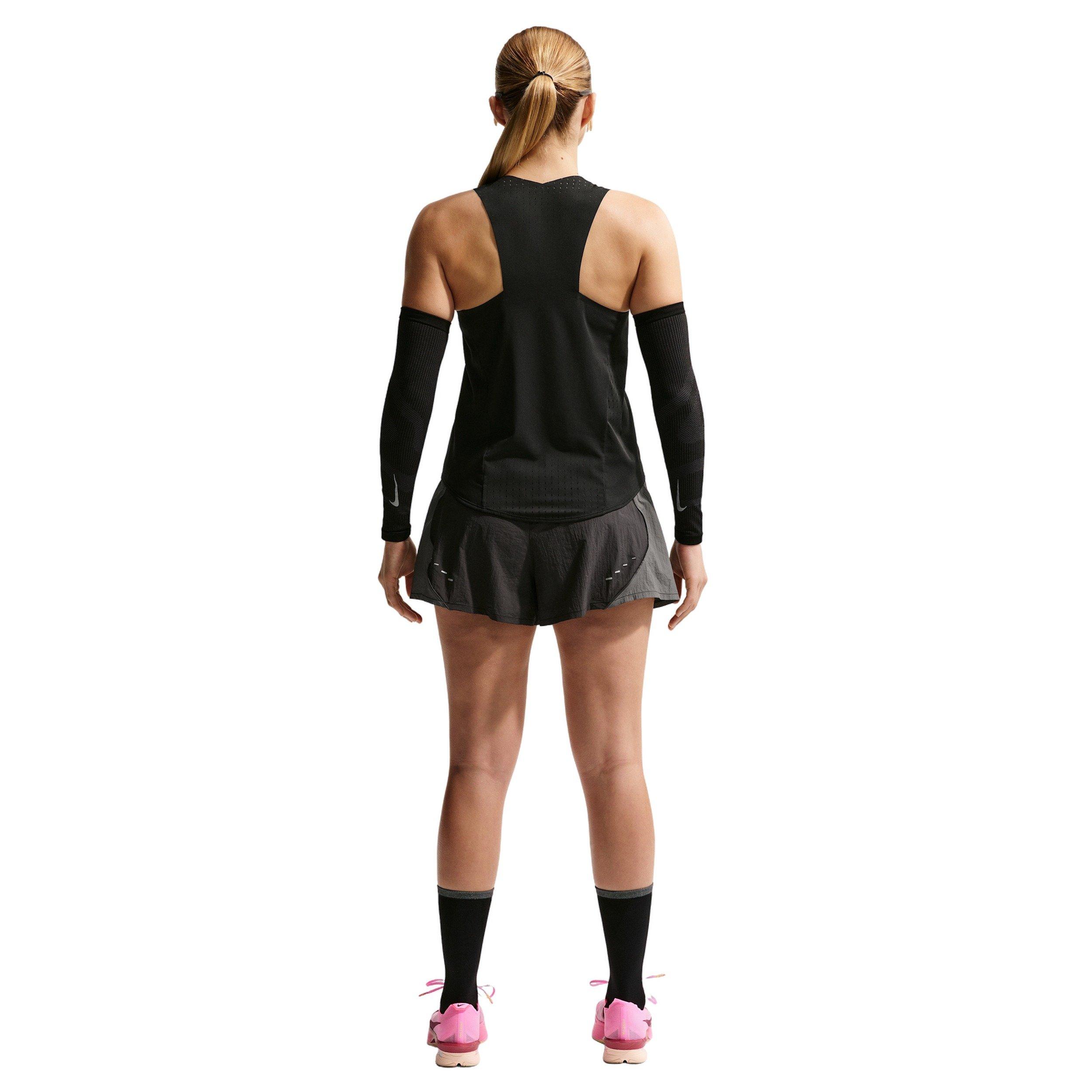 Nike Women's AeroSwift Dri-FIT ADV Running Singlet -Black - BLACK Thumbnail View 5