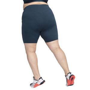Nike Women's Universa Medium-Support High-Waisted 8" Biker Shorts with Pockets - Navy