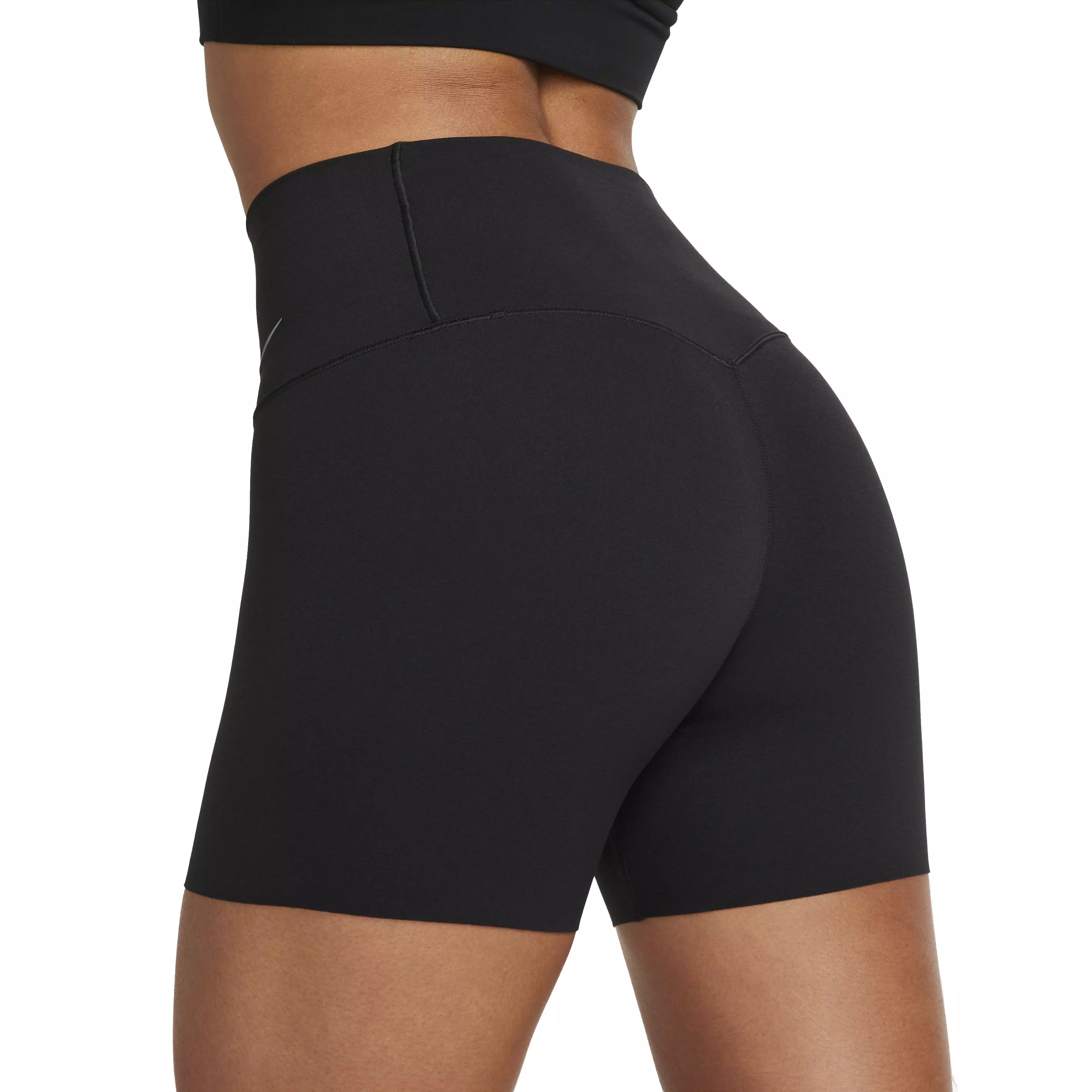 Nike Women's Zenvy Gentle-Support High-Waisted 5" Biker Shorts - BLACK