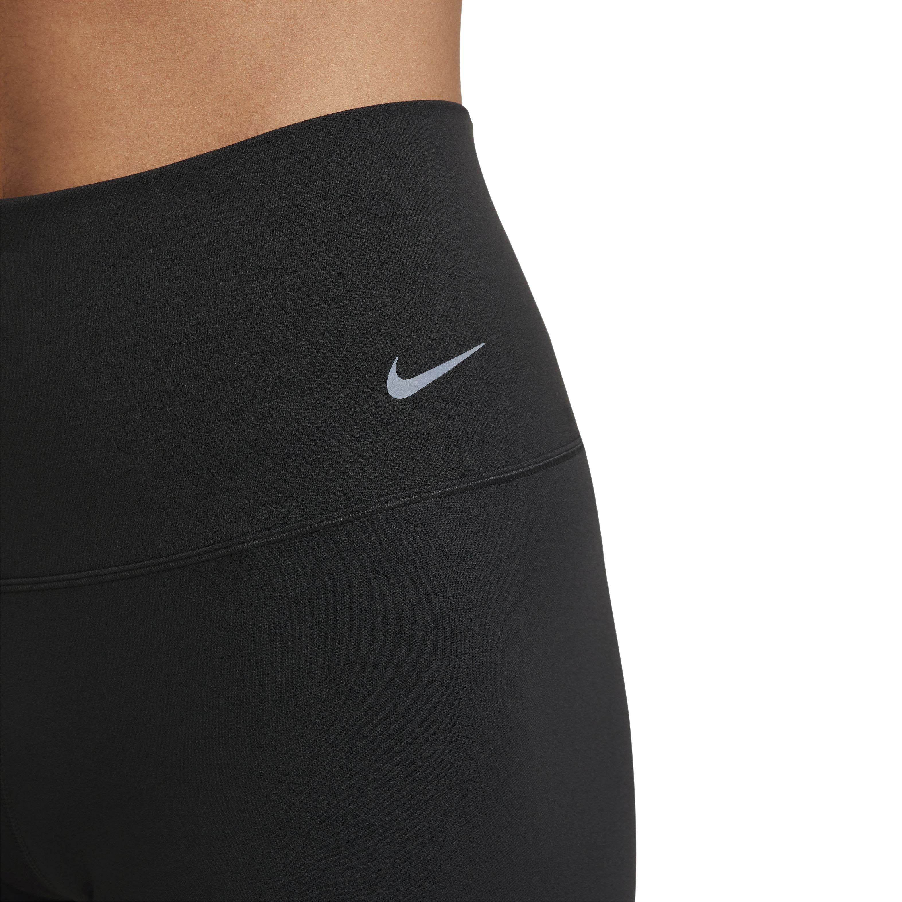 Nike Women's Zenvy Gentle-Support High-Waisted 5" Biker Shorts - BLACK Thumbnail View 5