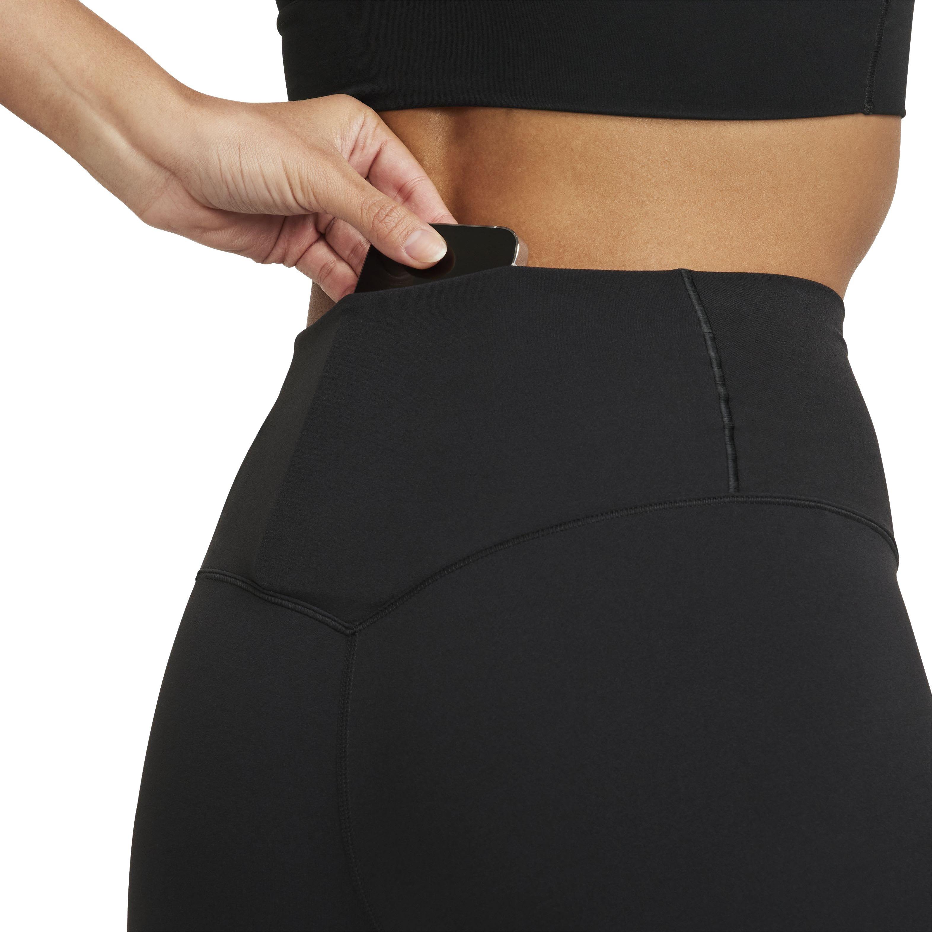 Nike Women's Zenvy Gentle-Support High-Waisted 5" Biker Shorts - BLACK Thumbnail View 6