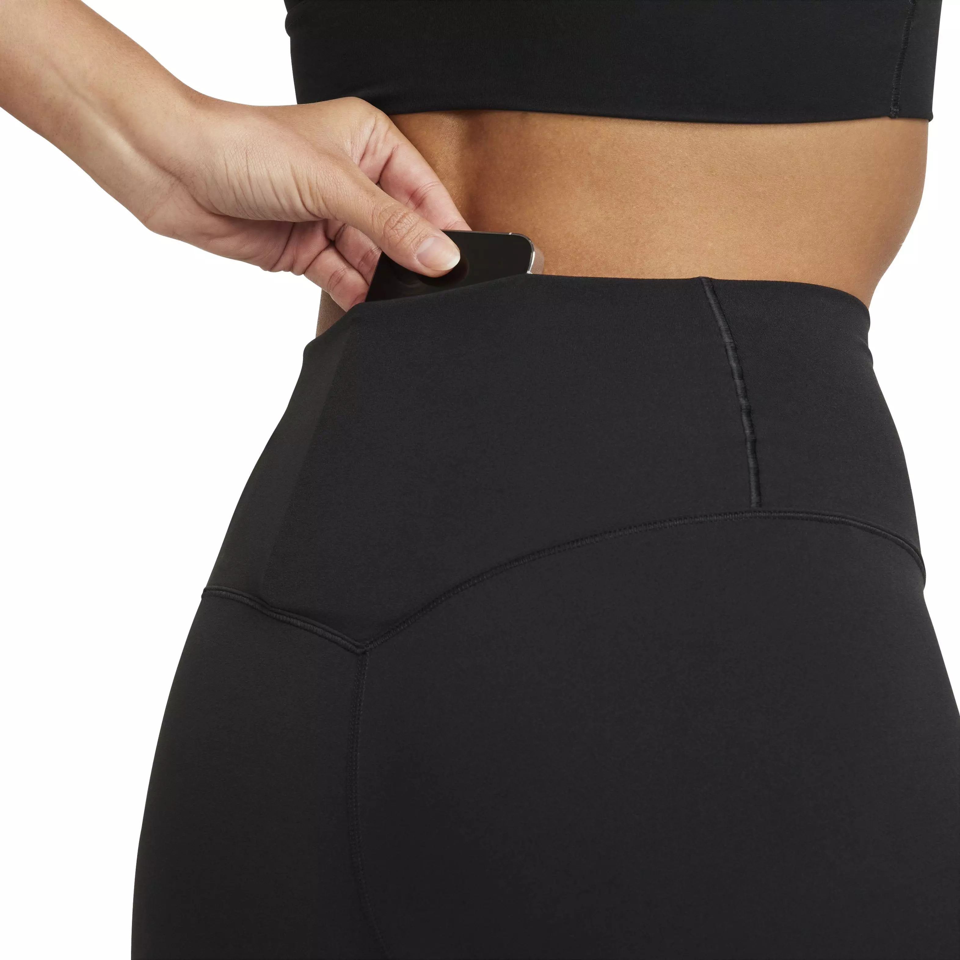 Nike Women's Zenvy Gentle-Support High-Waisted 5" Biker Shorts - BLACK