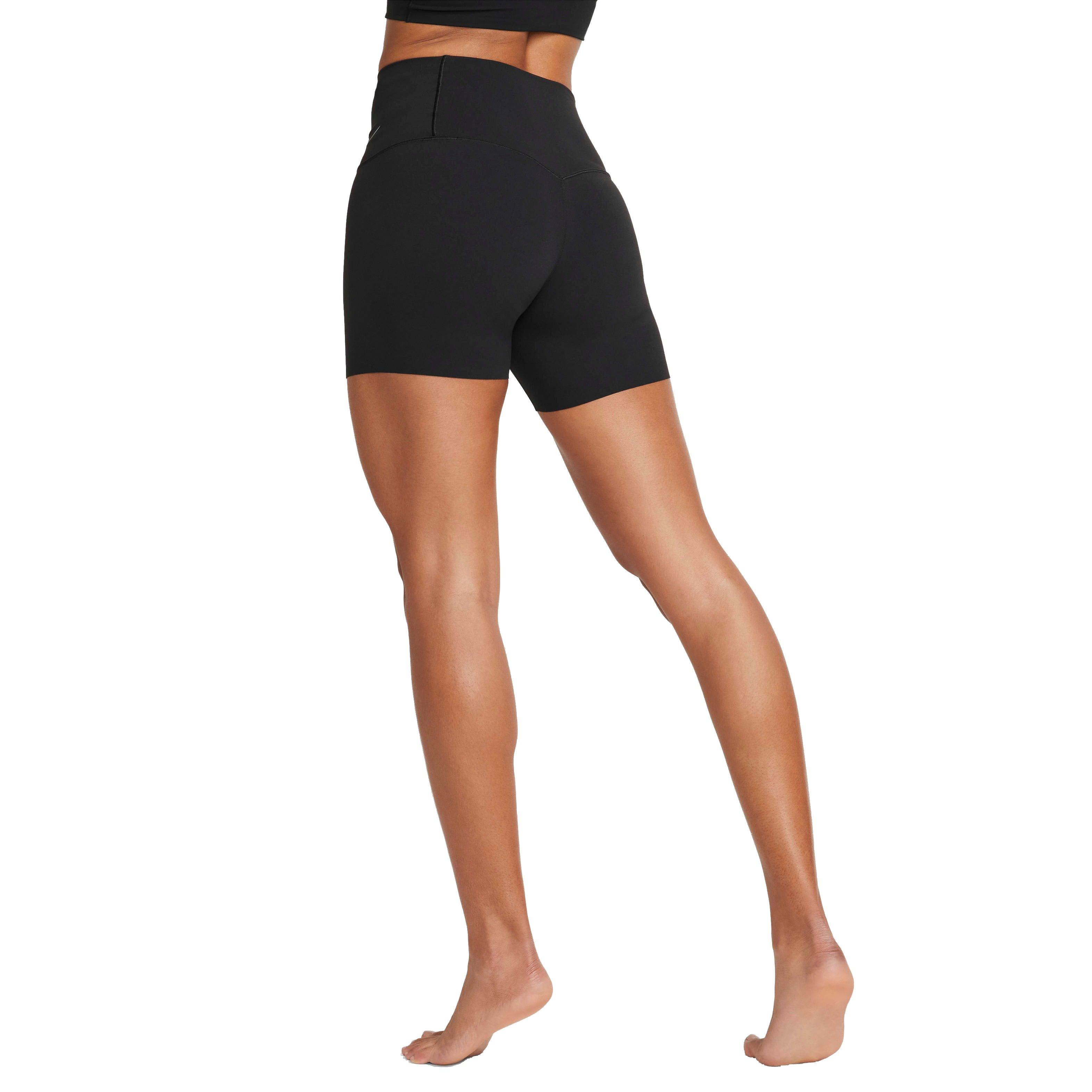Nike Women's Zenvy Gentle-Support High-Waisted 5" Biker Shorts - BLACK Thumbnail View 7