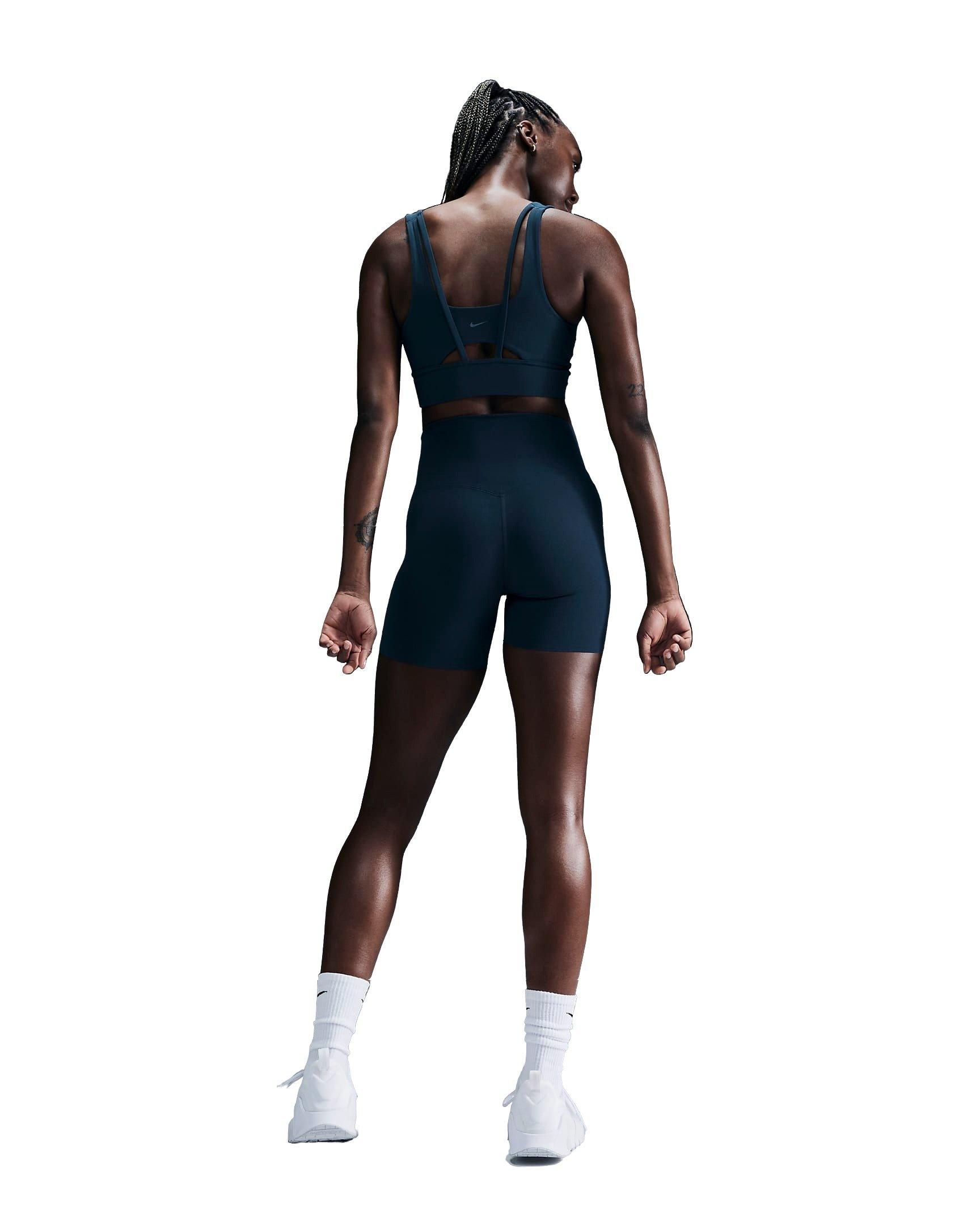 Nike Women's Zenvy Gentle-Support High-Waisted 5" Biker Shorts - NAVY Thumbnail View 2