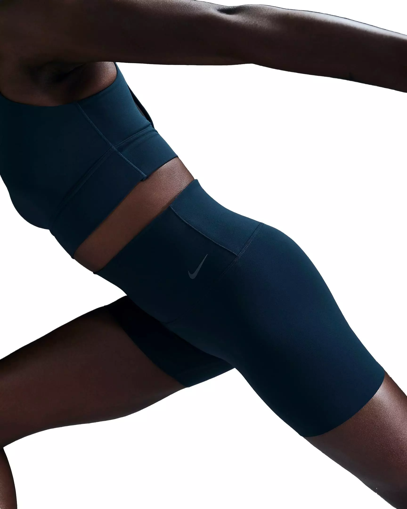 Nike Women's Zenvy Gentle-Support High-Waisted 5" Biker Shorts - NAVY