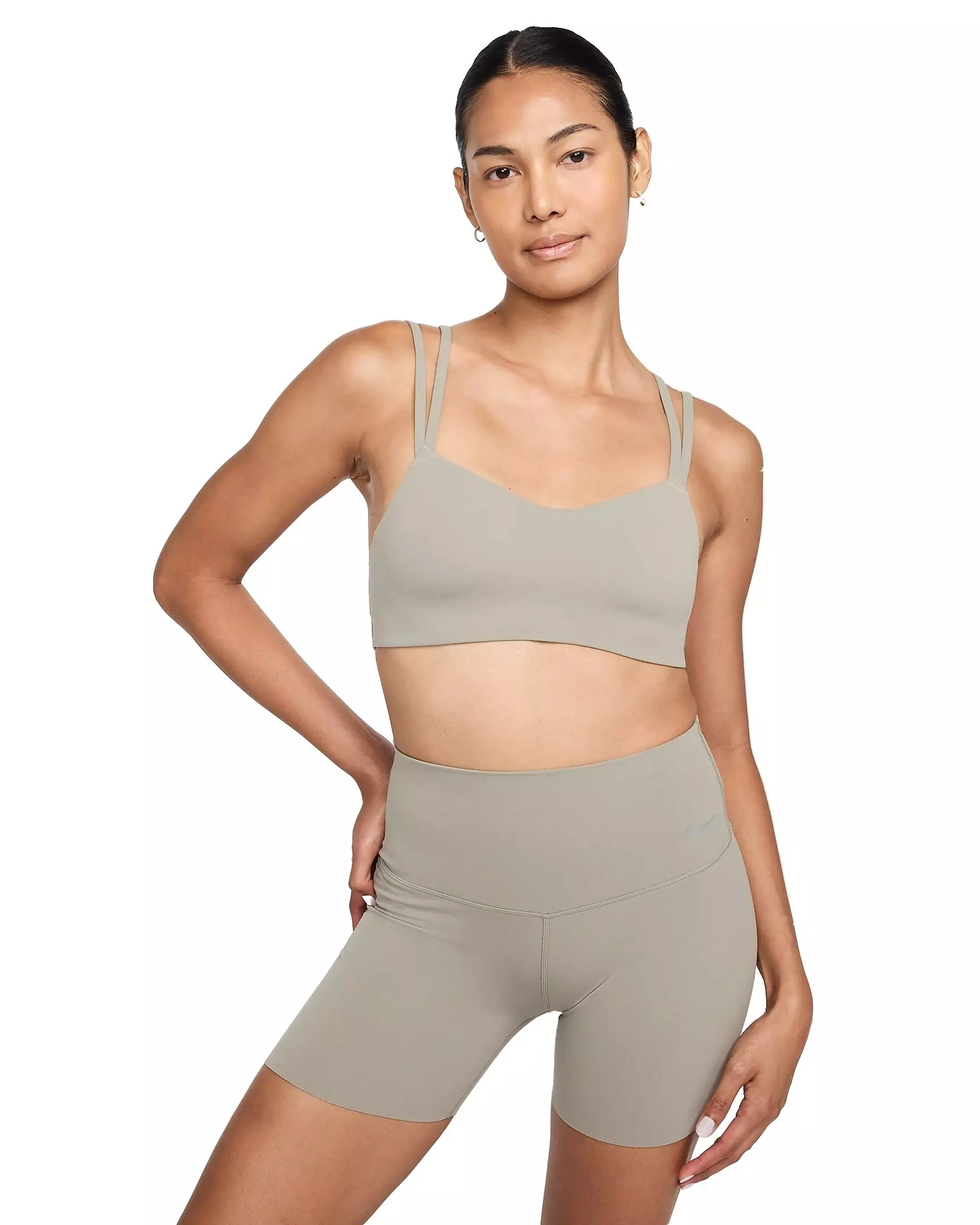 Nike Women's Zenvy Gentle-Support High-Waisted 5" Biker Shorts - GREEN