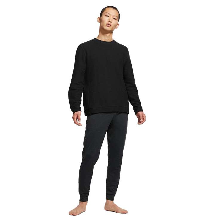 Nike Men's Yoga Dri-FIT Black Pants - BLACK Thumbnail View 6