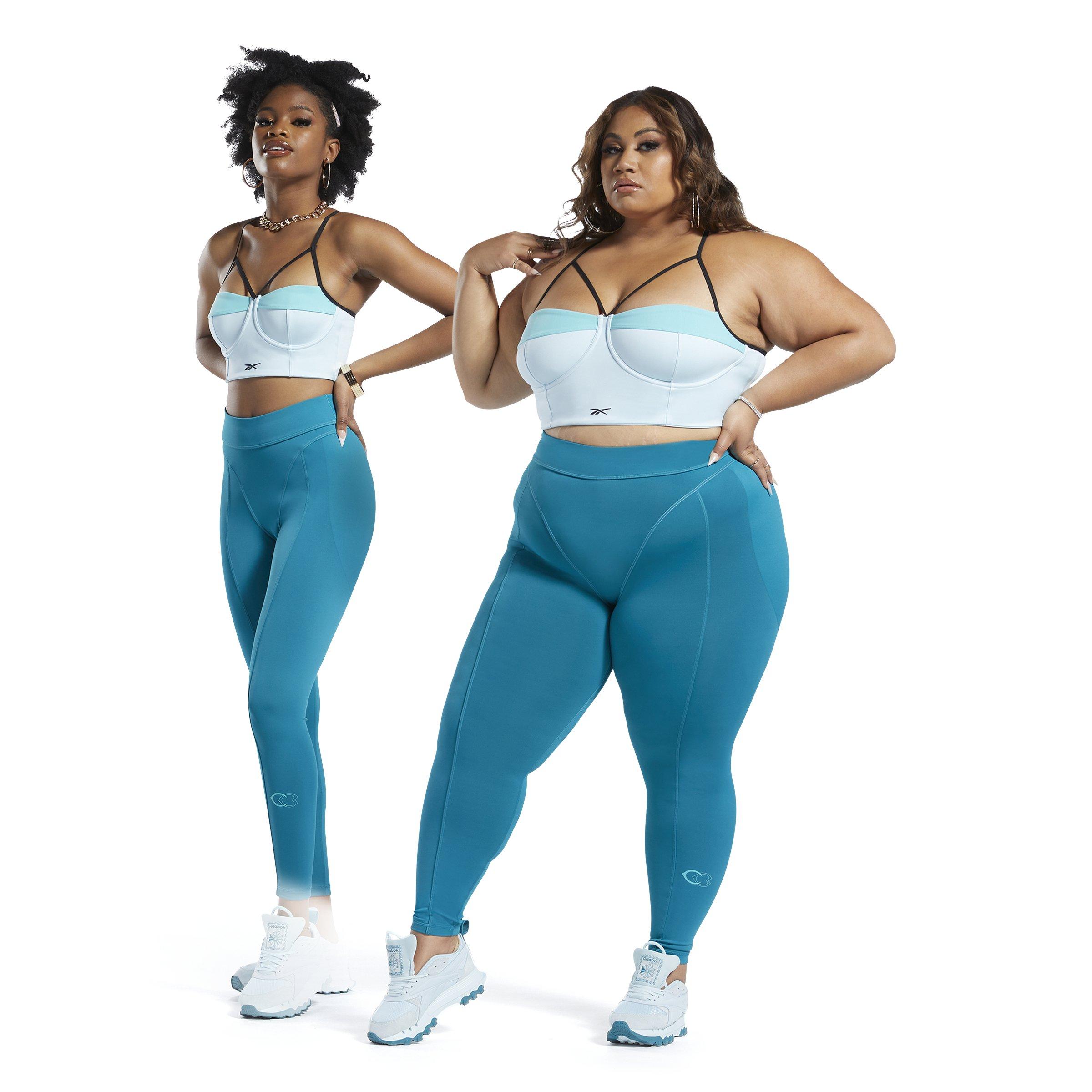 Reebok Women's Cardi B High-Rise Leggings - Teal - Hibbett