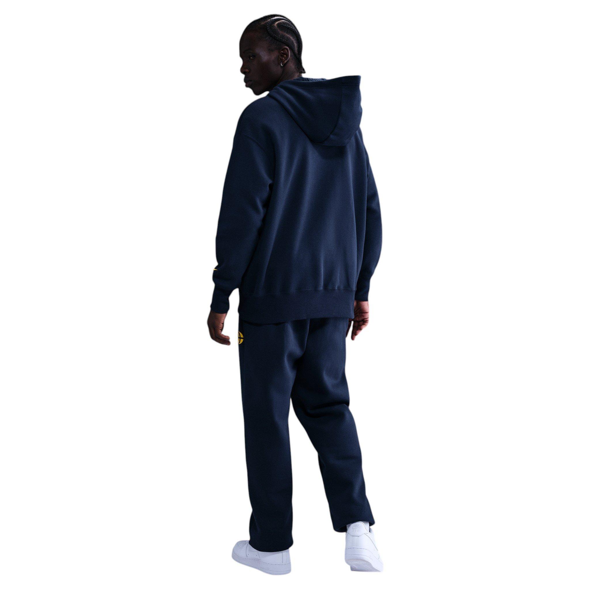 Nike Unisex Caitlin Clark Basketball Phoenix Fleece Pants - Navy/Yellow - NAVY/YELLOW