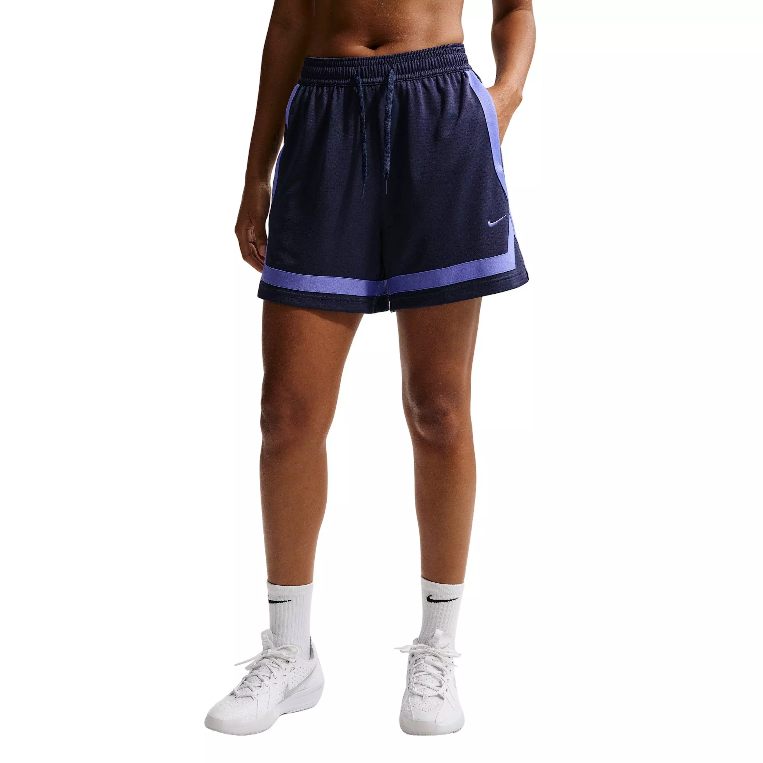 Nike Women's Crossover Dri-FIT 5" Basketball Shorts - Navy/Blue - NAVY/BLUE