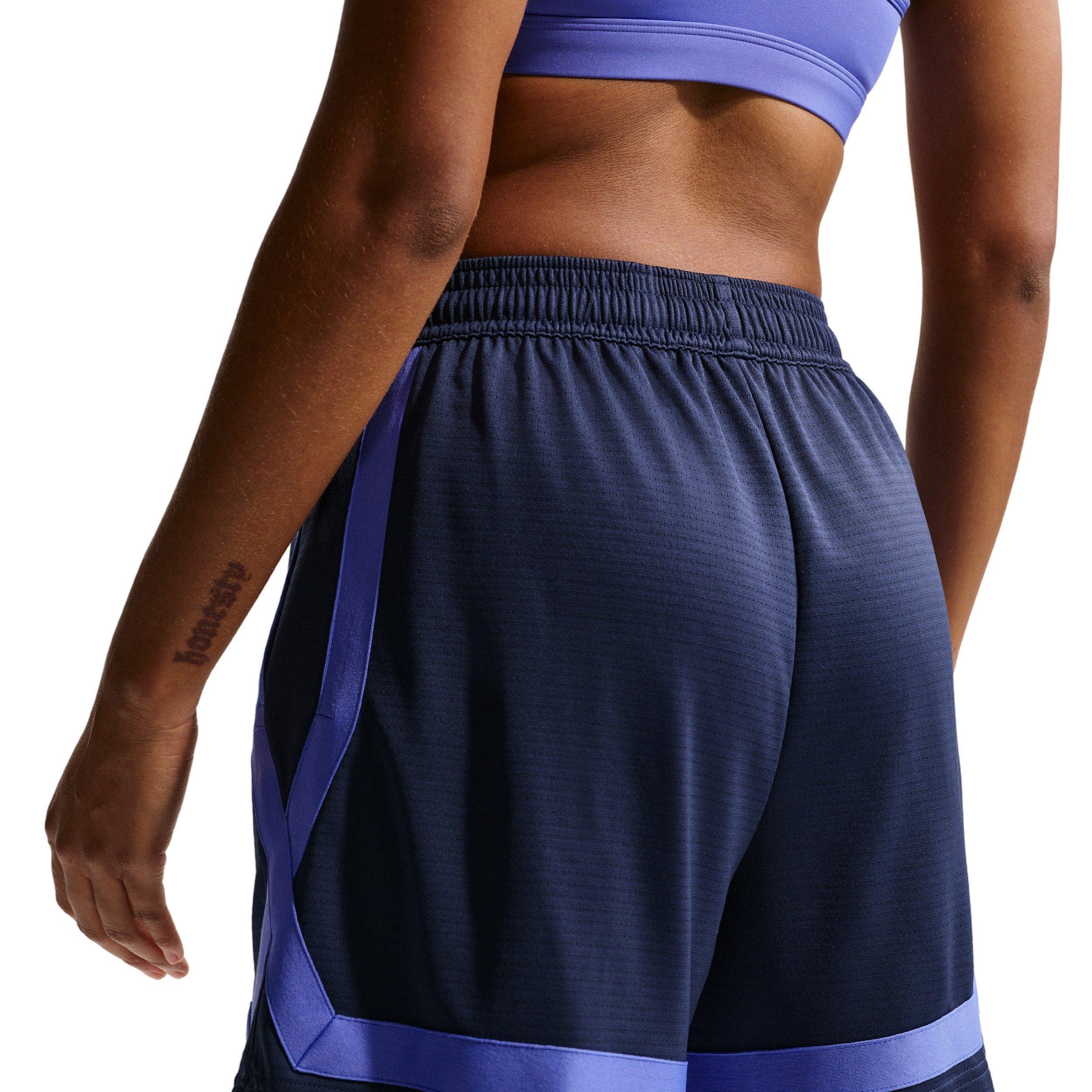Nike Women's Crossover Dri-FIT 5" Basketball Shorts - Navy/Blue - NAVY/BLUE Thumbnail View 2