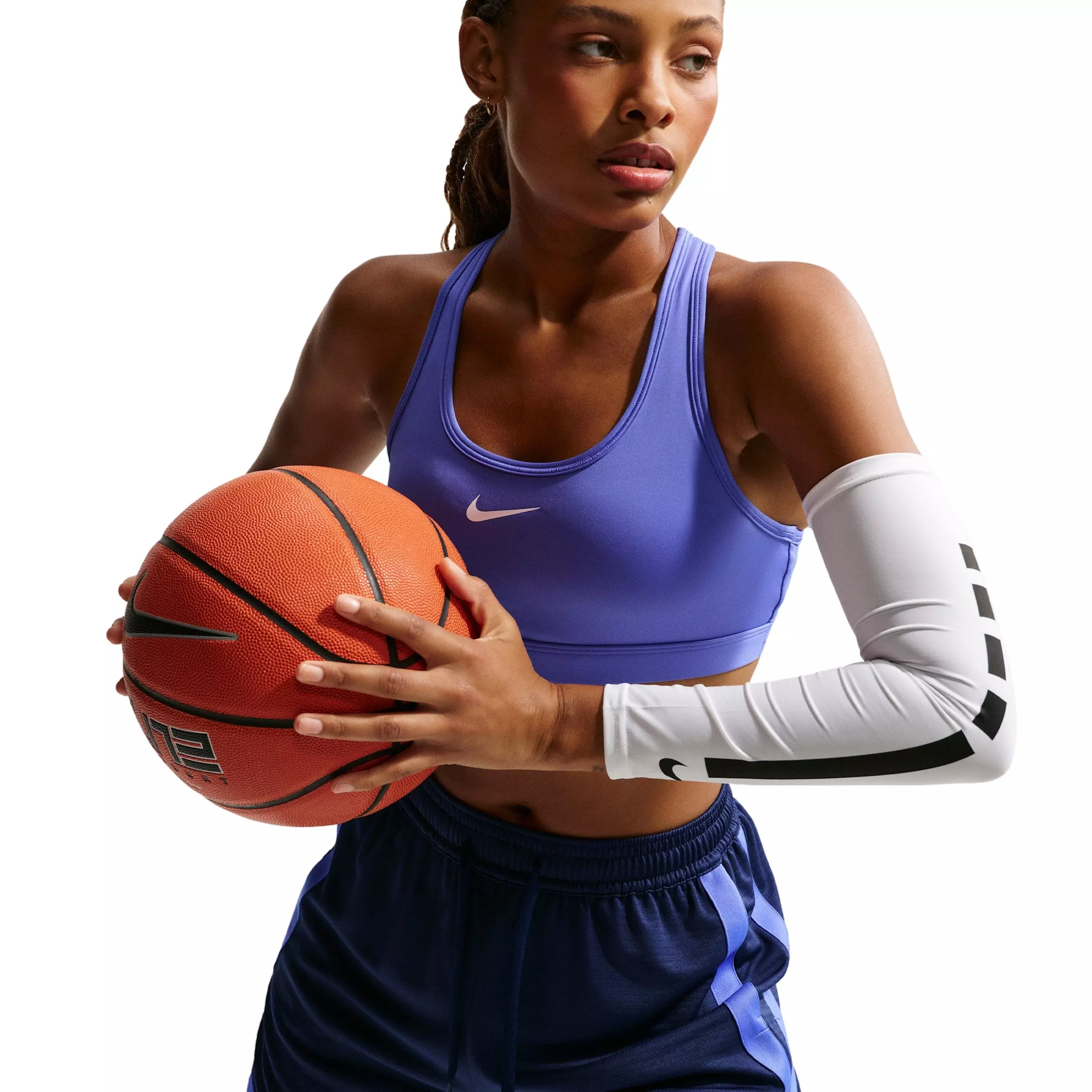 Nike Women's Crossover Dri-FIT 5" Basketball Shorts -Navy/Blue - NAVY/BLUE