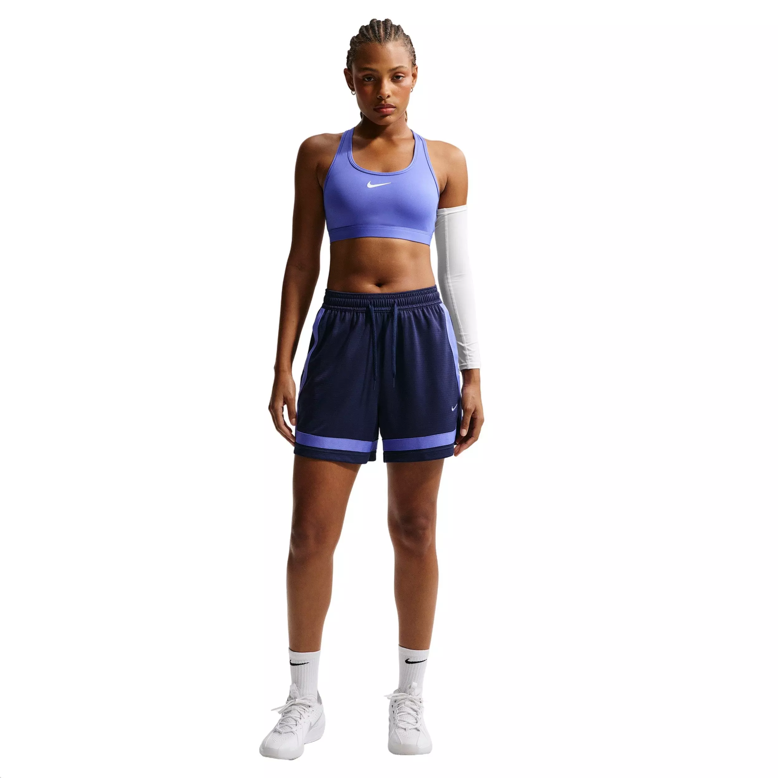 Nike Women's Crossover Dri-FIT 5" Basketball Shorts -Navy/Blue - NAVY/BLUE