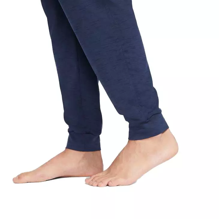 Nike Men's Yoga Dri-FIT Navy Pants - BLUE