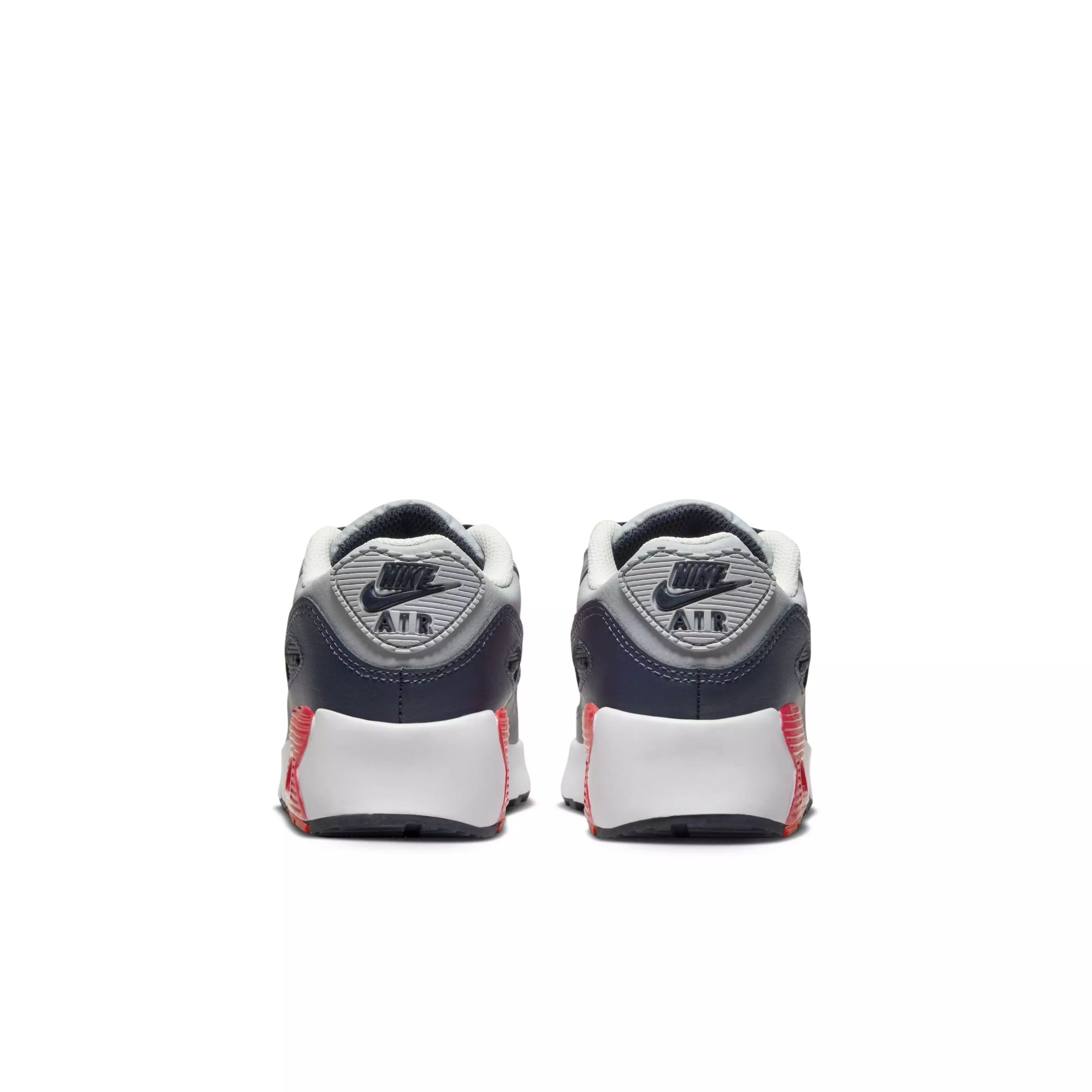 Nike Air Max 90 LTR "Light Smoke Grey/Dark Obsidian/Phantom/Bright Crimson" Preschool Boys' Shoe - LT GREY/DK OBSIDIAN/PHANTOM/CRIMSON