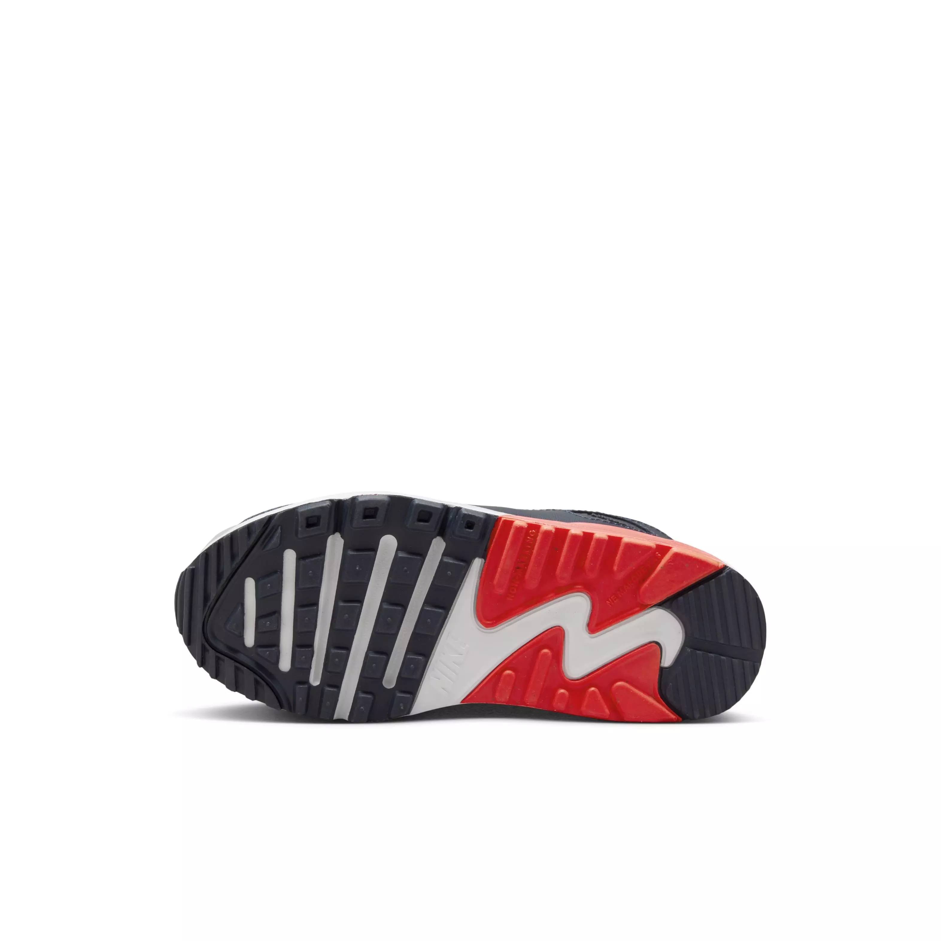Nike Air Max 90 LTR "Light Smoke Grey/Dark Obsidian/Phantom/Bright Crimson" Preschool Boys' Shoe - LT GREY/DK OBSIDIAN/PHANTOM/CRIMSON