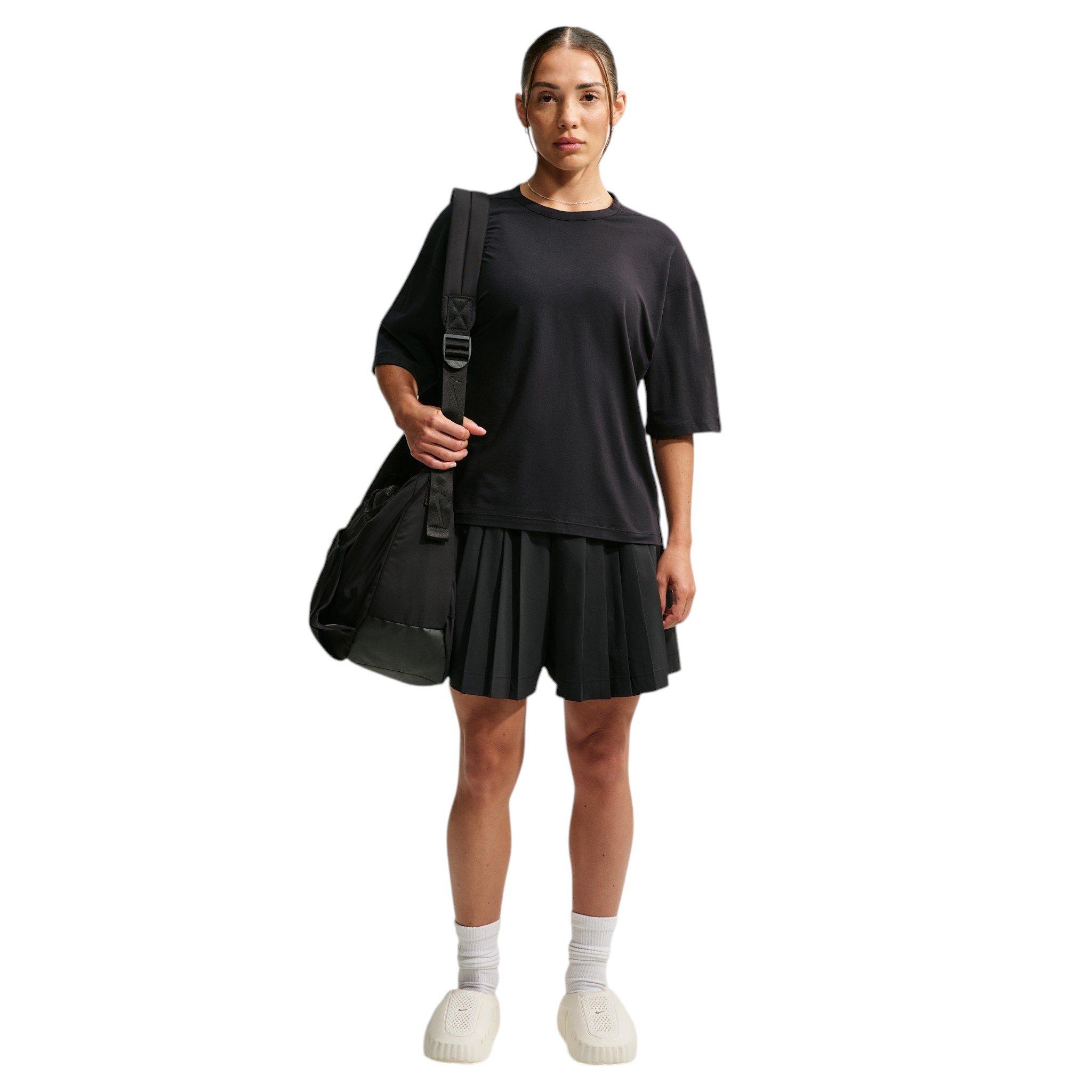 Nike Women's 24.7 ImpossiblySoft Light Dri-FIT Short Sleeve T-Shirt - Black/Grey - BLACK/GREY