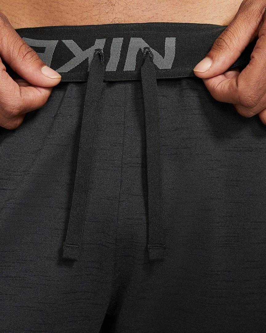 Nike Men's Black Yoga Dri-FIT Shorts - BLACK Thumbnail View 3