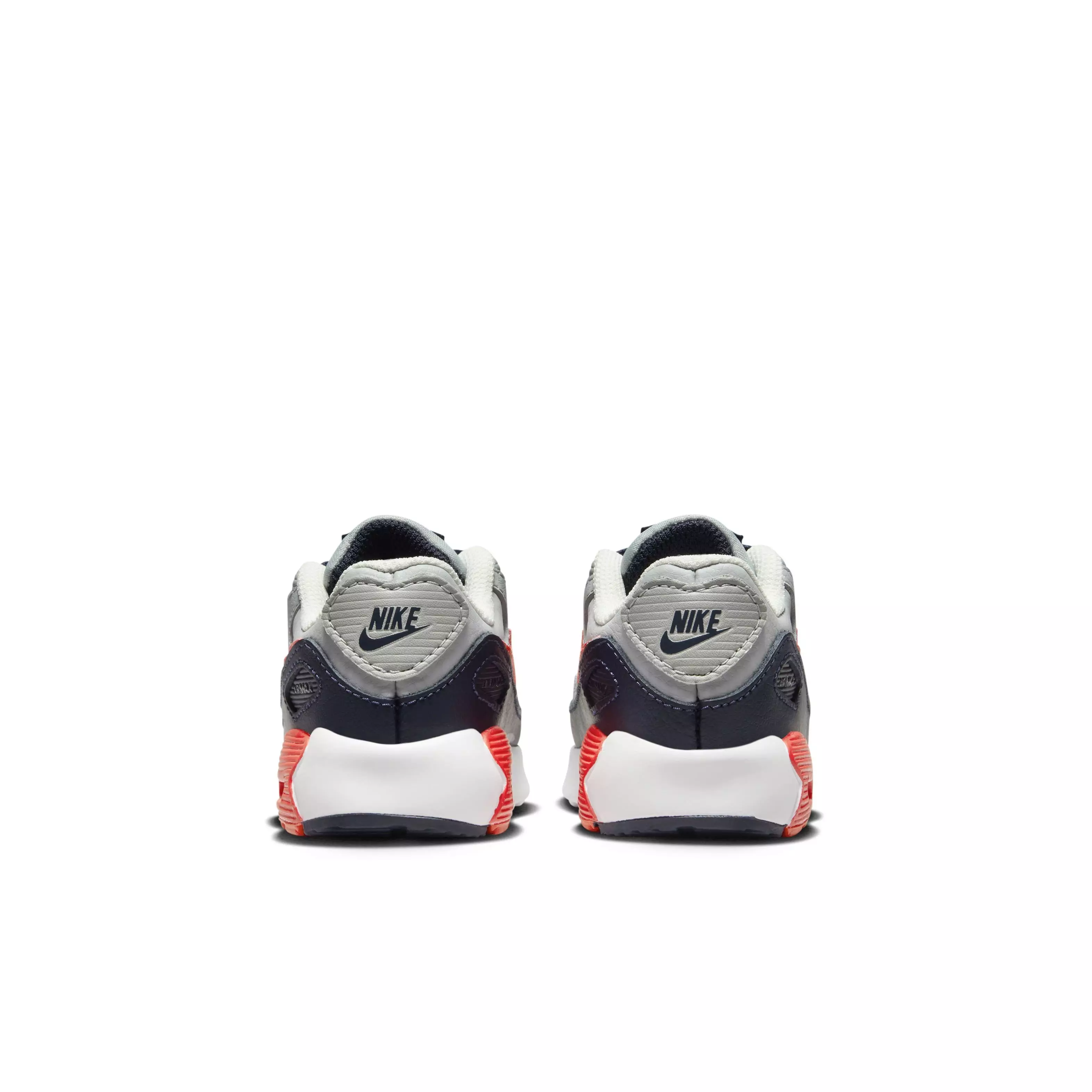 Nike Air Max 90 LTR "Light Smoke Grey/Dark Obsidian/Phantom/Bright Crimson" Infant Boys' Shoe - LT GREY/DK OBSIDIAN/PHANTOM/CRIMSON