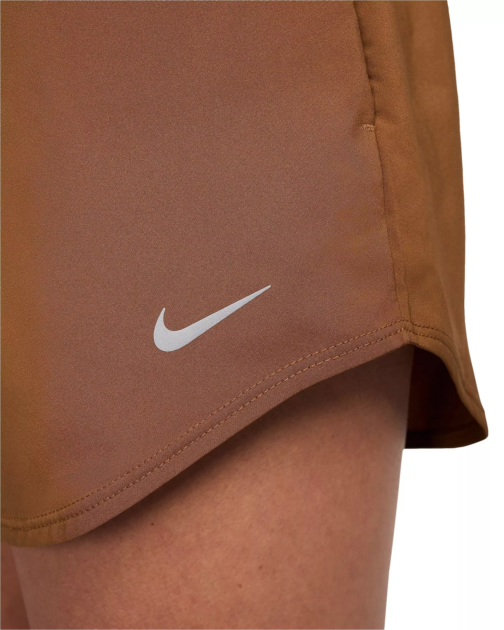 Nike Women's One Dri-FIT Ultra High-Waisted 3" Brief-Lined Shorts - BROWN