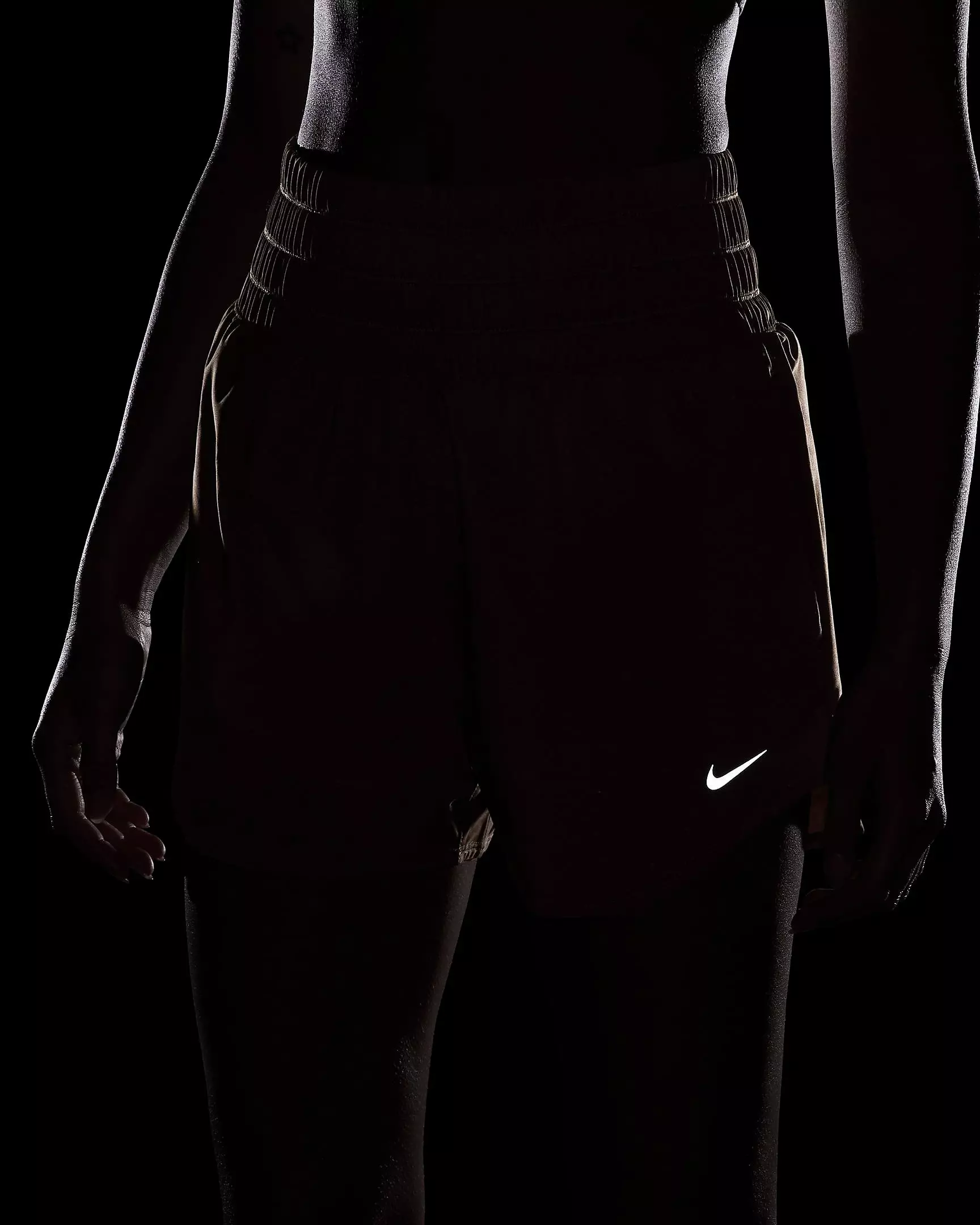 Nike Women's One Dri-FIT Ultra High-Waisted Brief-Lined Shorts - BROWN