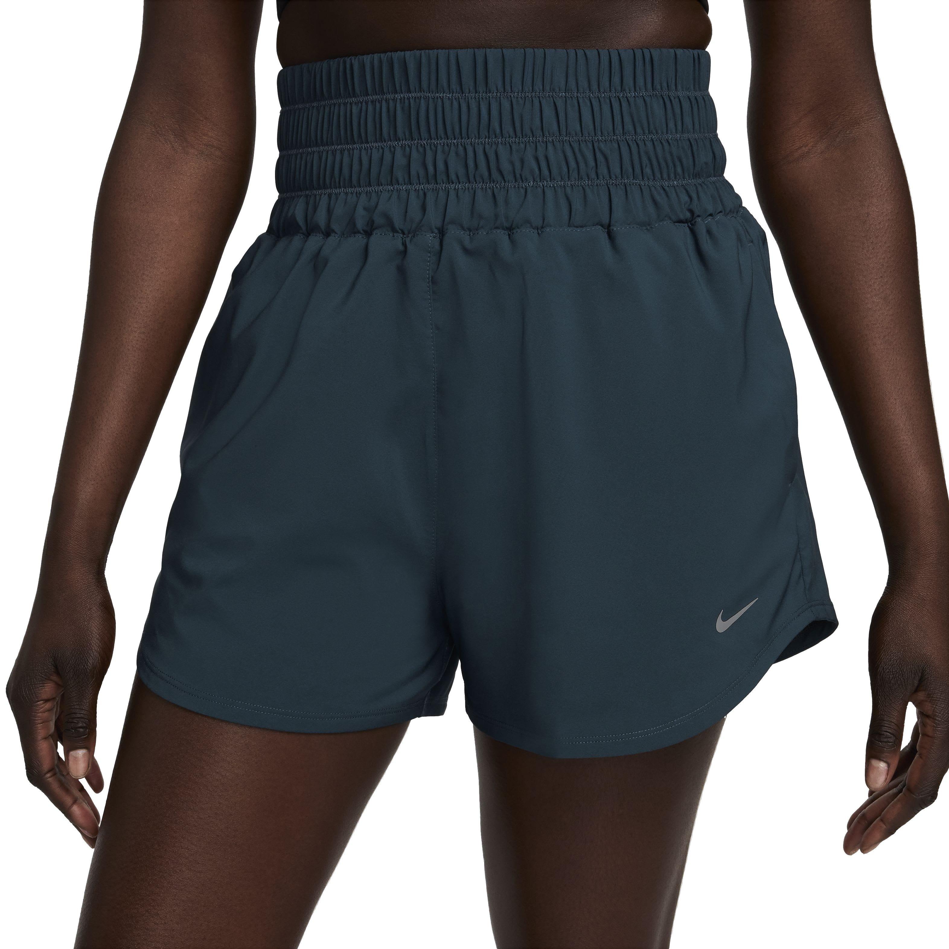 Nike Women's One Dri-FIT Ultra High-Waisted 3" Brief-Lined Shorts - NAVY Thumbnail View 1