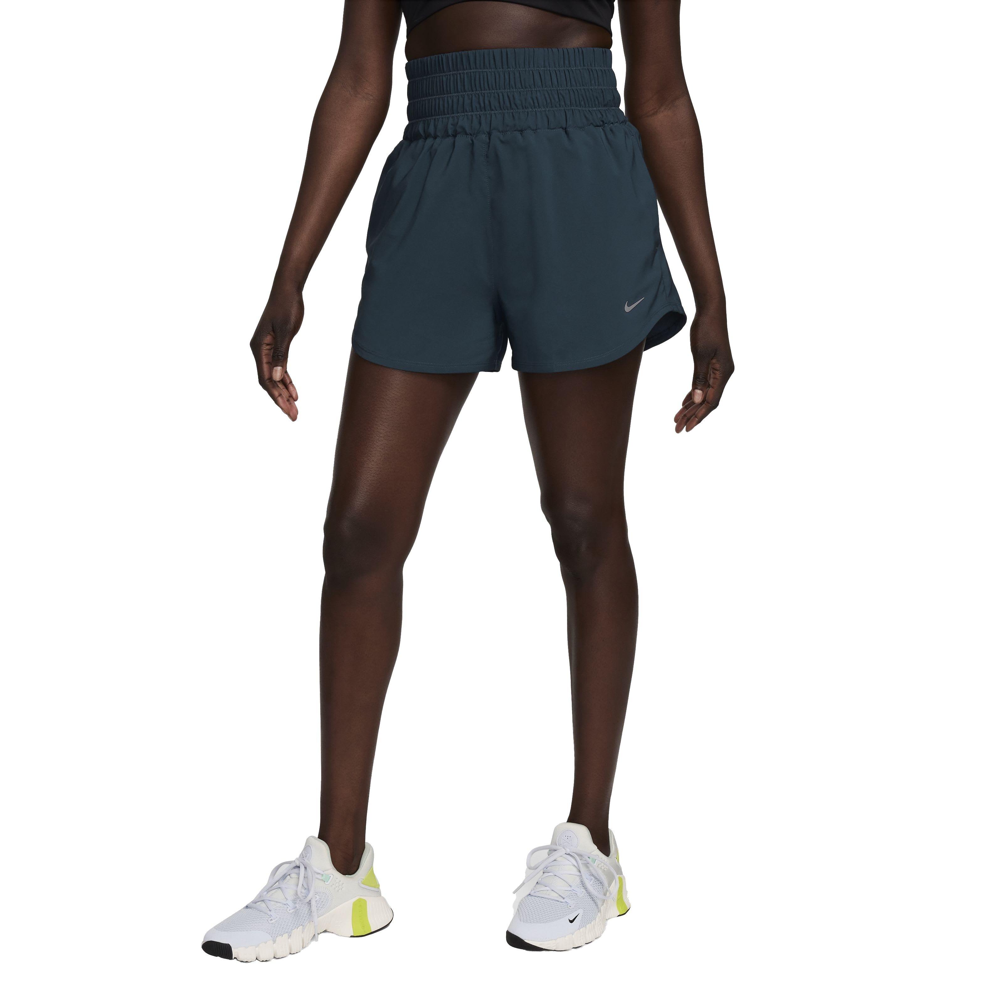 Nike Women's One Dri-FIT Ultra High-Waisted 3" Brief-Lined Shorts - NAVY Thumbnail View 5