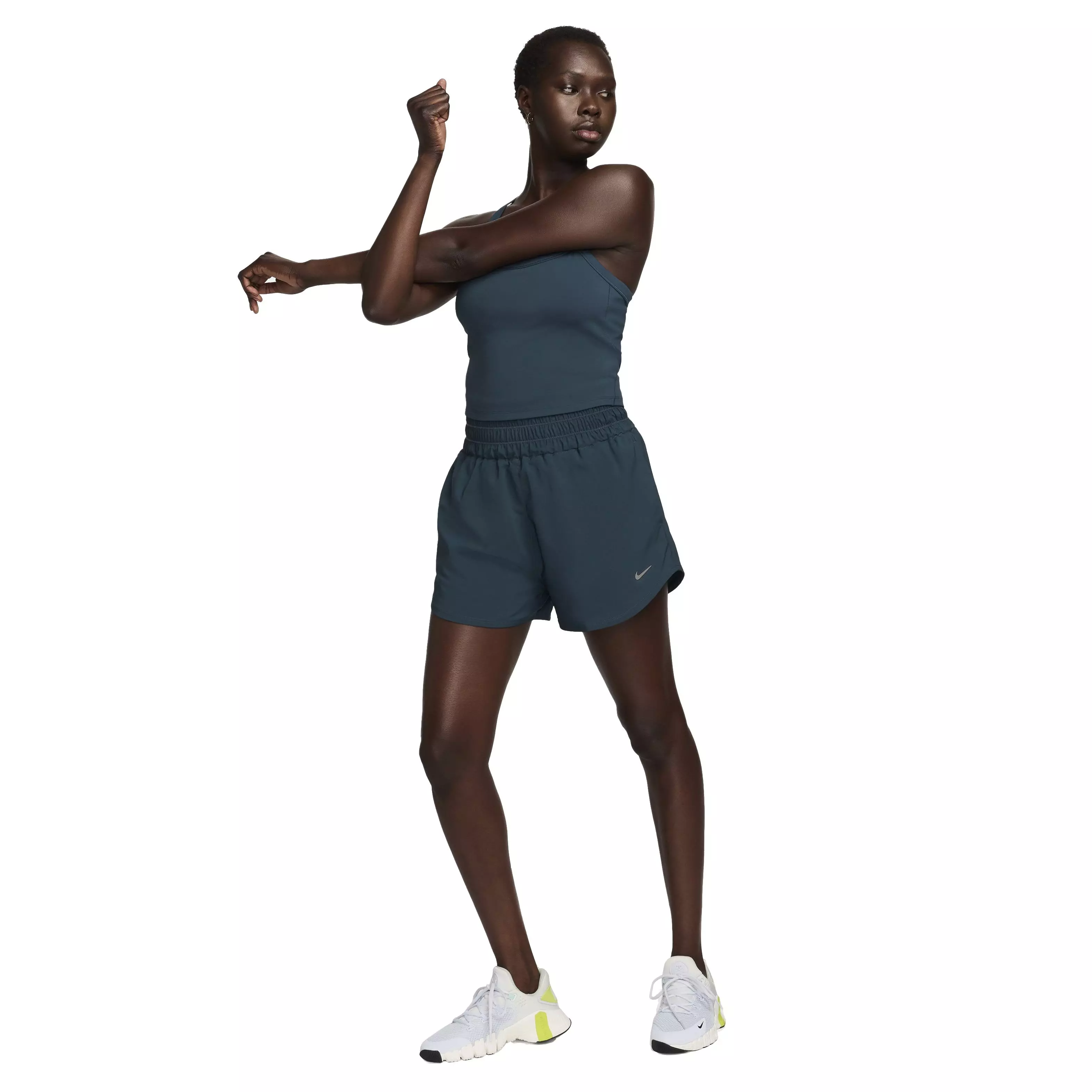 Nike Women's One Dri-FIT Ultra High-Waisted Brief-Lined Shorts - NAVY