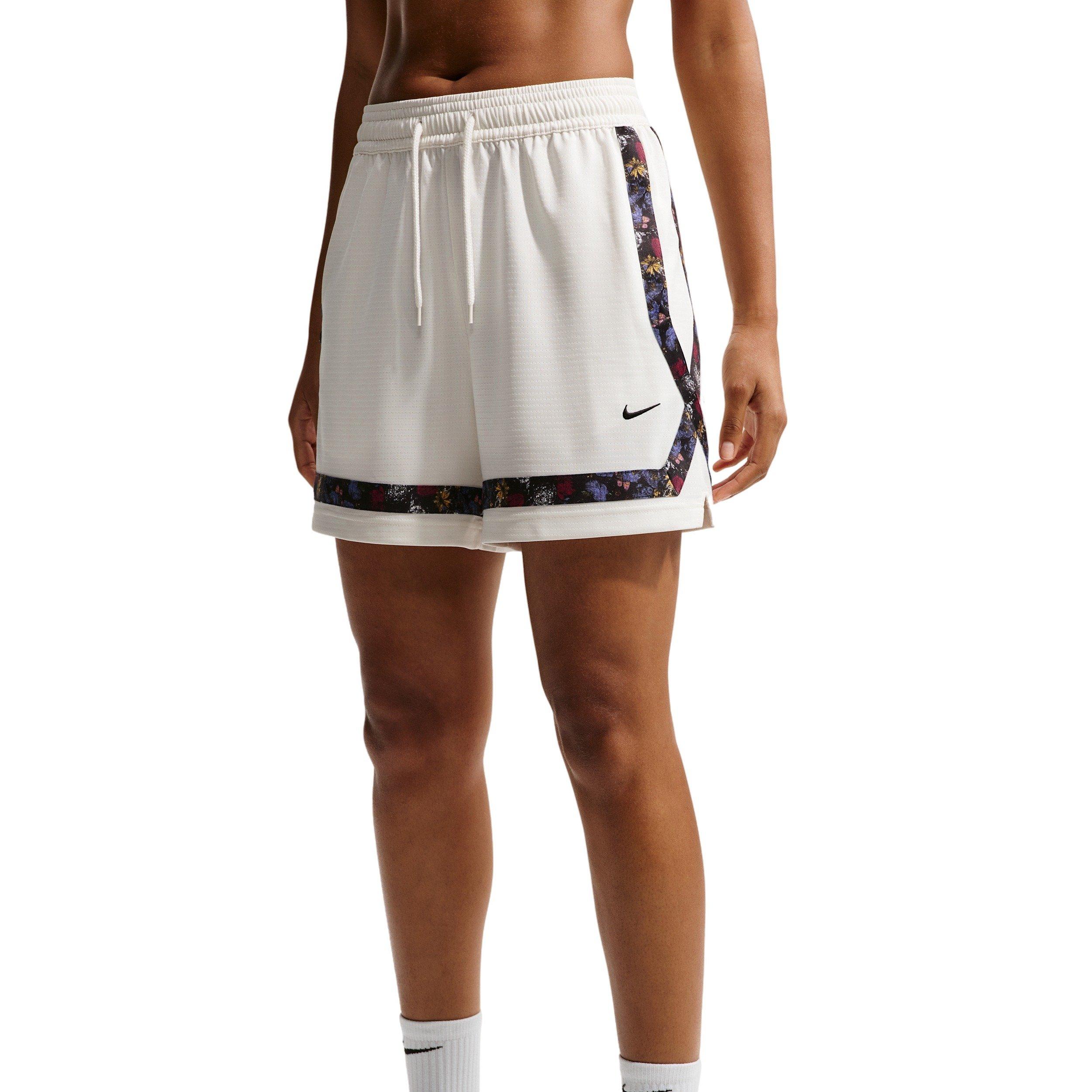 Nike Women's Crossover Dri-FIT Basketball Shorts -Off-White - OFF-WHITE Thumbnail View 1