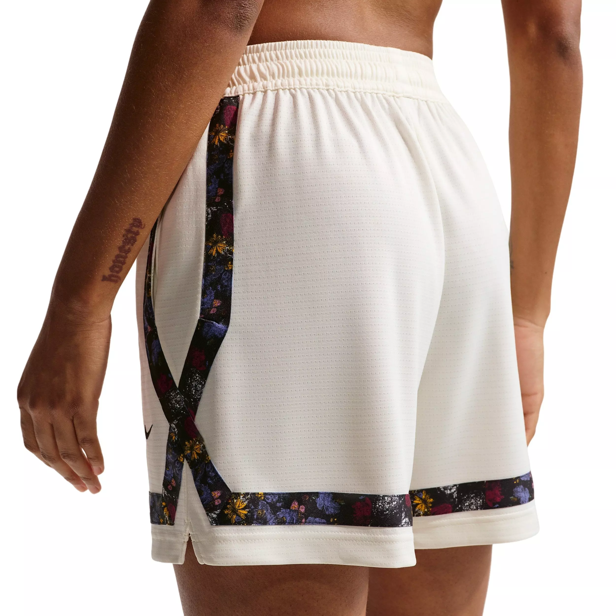 Nike Women's Crossover Dri-FIT Basketball Shorts - Off-White - OFF-WHITE