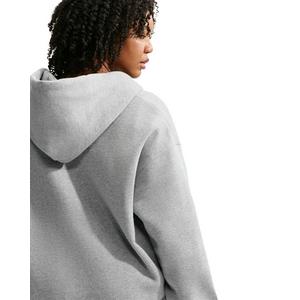 Nike Women's Studio Fleece Medium Weight Oversized Full-Zip Hooded Jacket - Grey - GREY