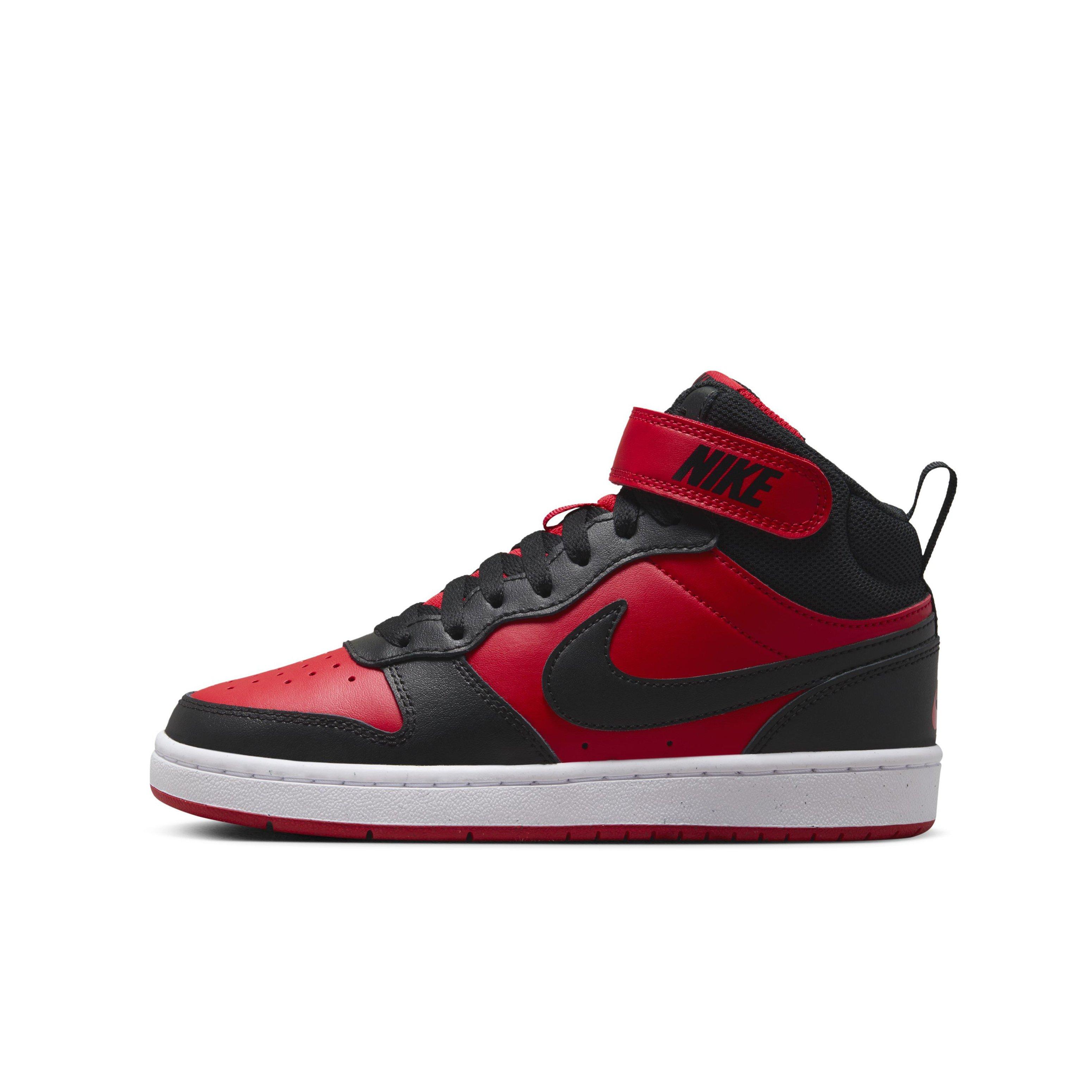 Nike Court Borough Mid 2 Grade School Boys' "University Red/White/Black" Shoe