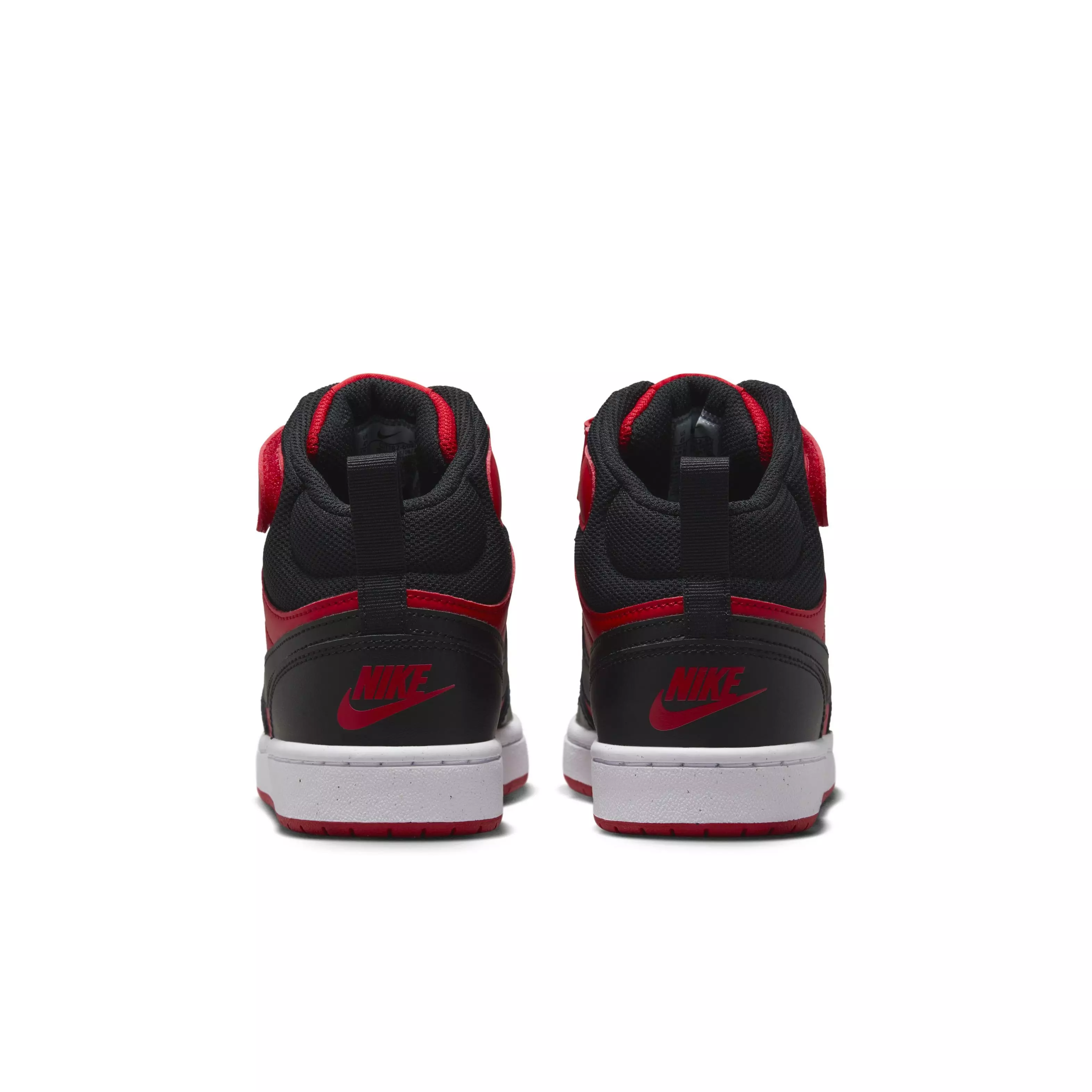 Nike Court Borough Mid 2 "University Red/White/Black" Grade School Boys' Shoe - RED/WHITE/BLACK
