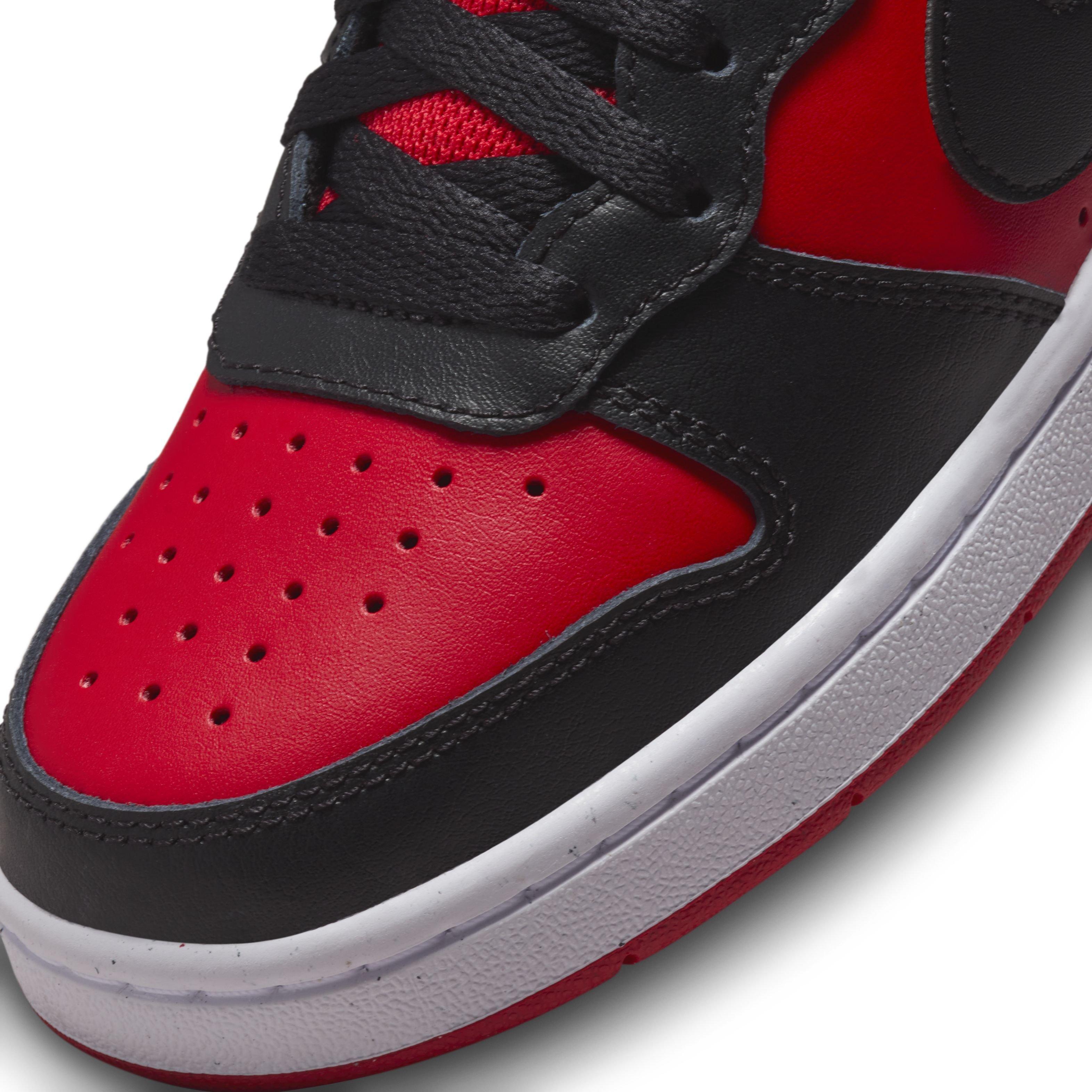 Nike Court Borough Mid 2 Grade School Boys' "University Red/White/Black" Shoe