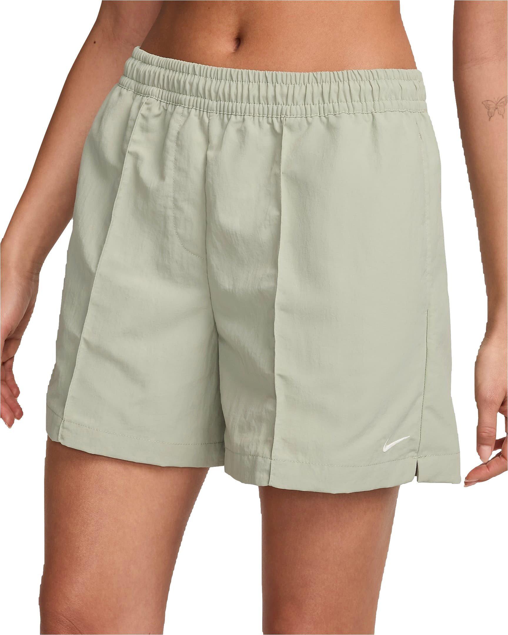 Nike Women's Sportswear Everything Wovens Mid-Rise 5" Shorts - Green - GREEN Thumbnail View 1