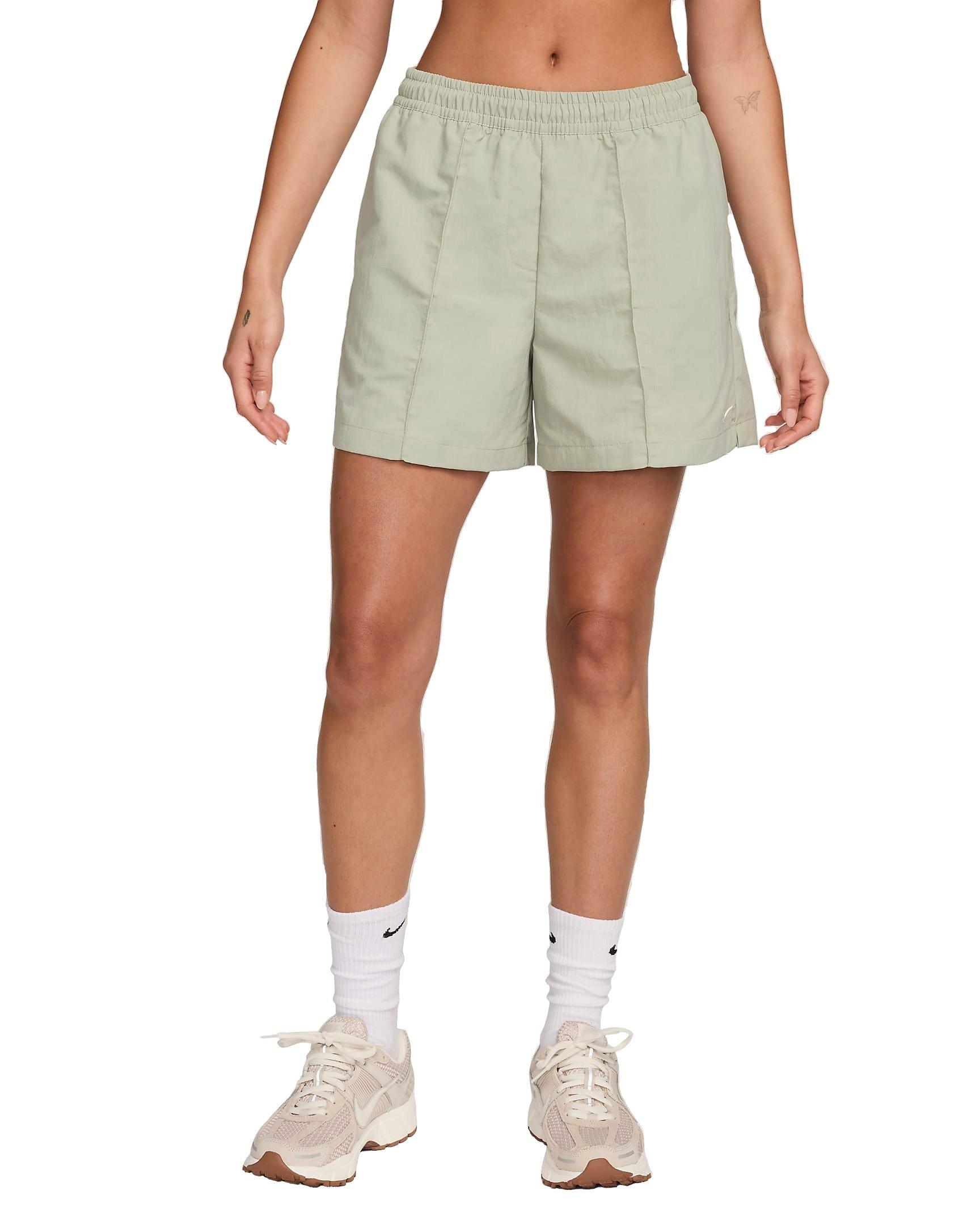 Nike Women's Sportswear Everything Wovens Mid-Rise 5" Shorts - Green - GREEN Thumbnail View 7