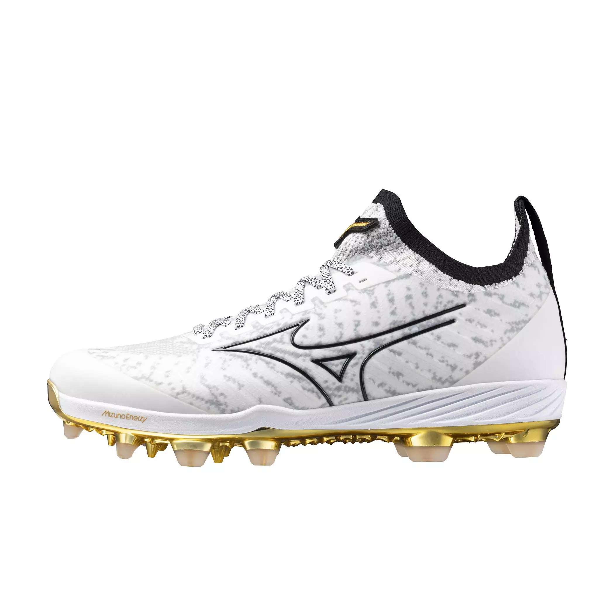 Mizuno Pro TPU "White/Gold" Men's Baseball Cleat - WHITE/GOLD