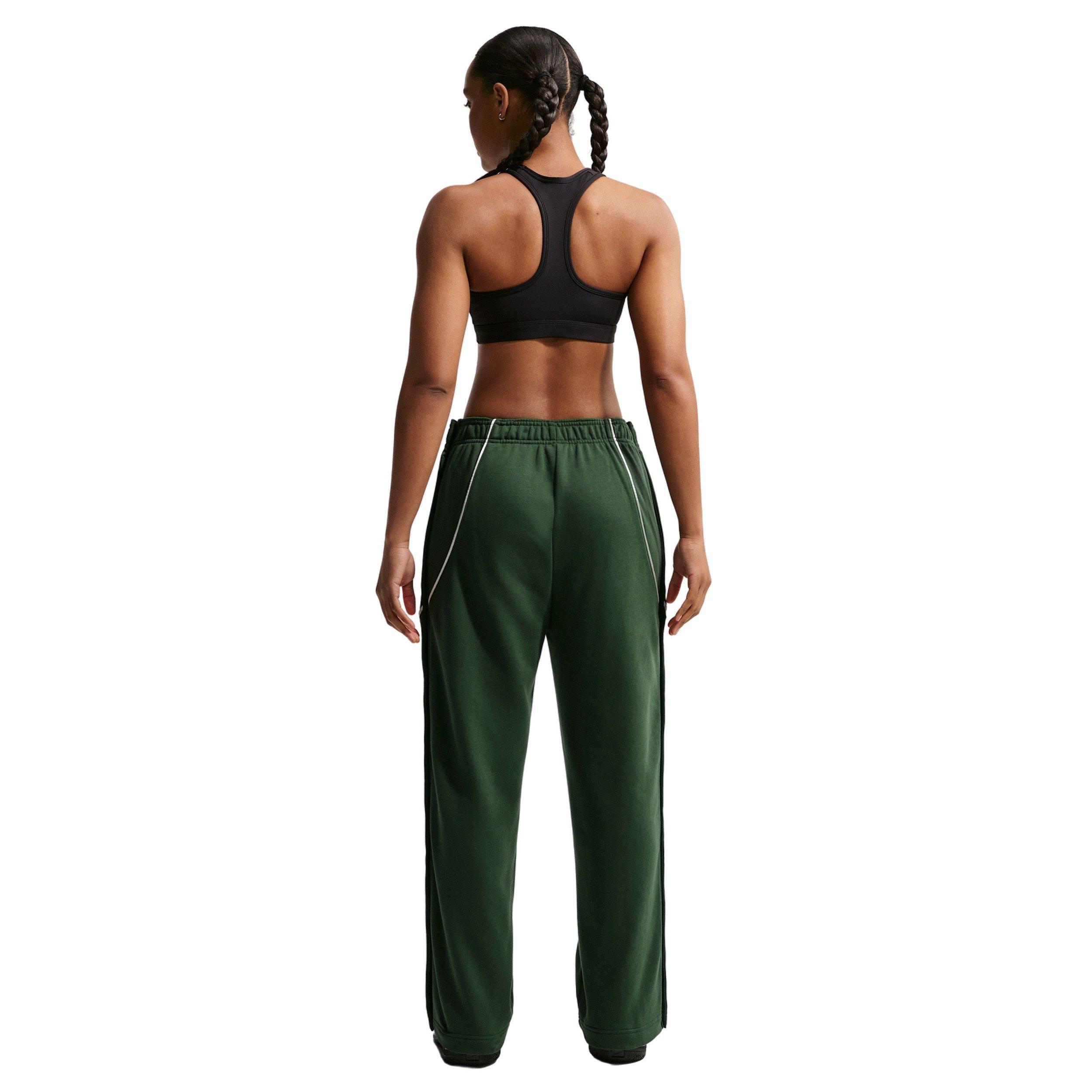 Nike Women's Fleece Tearaway Pants Green/Silver | Hibbett