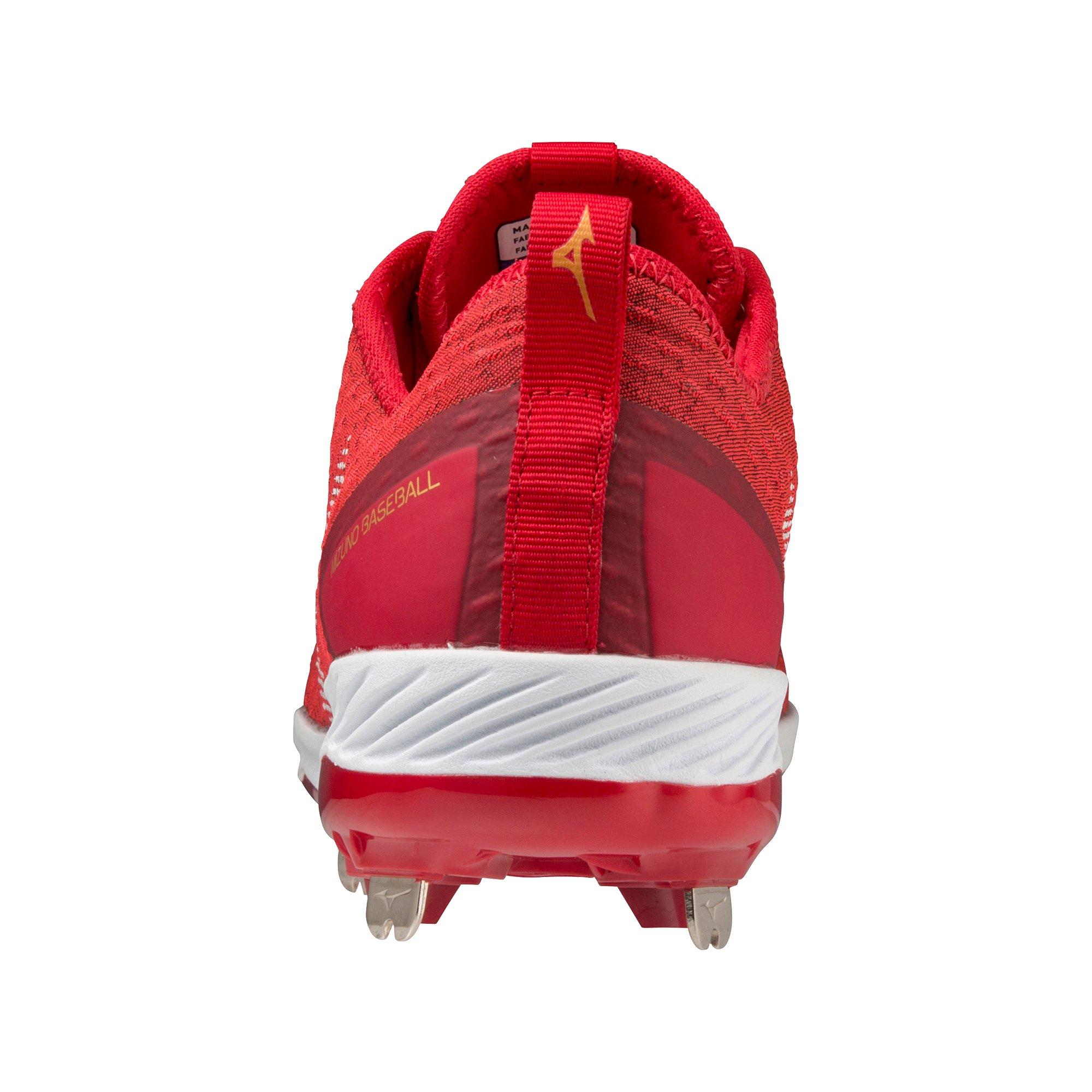 Mizuno Dominant 4 "Red/White" Men's Baseball Cleat - RED/WHITE Thumbnail View 5