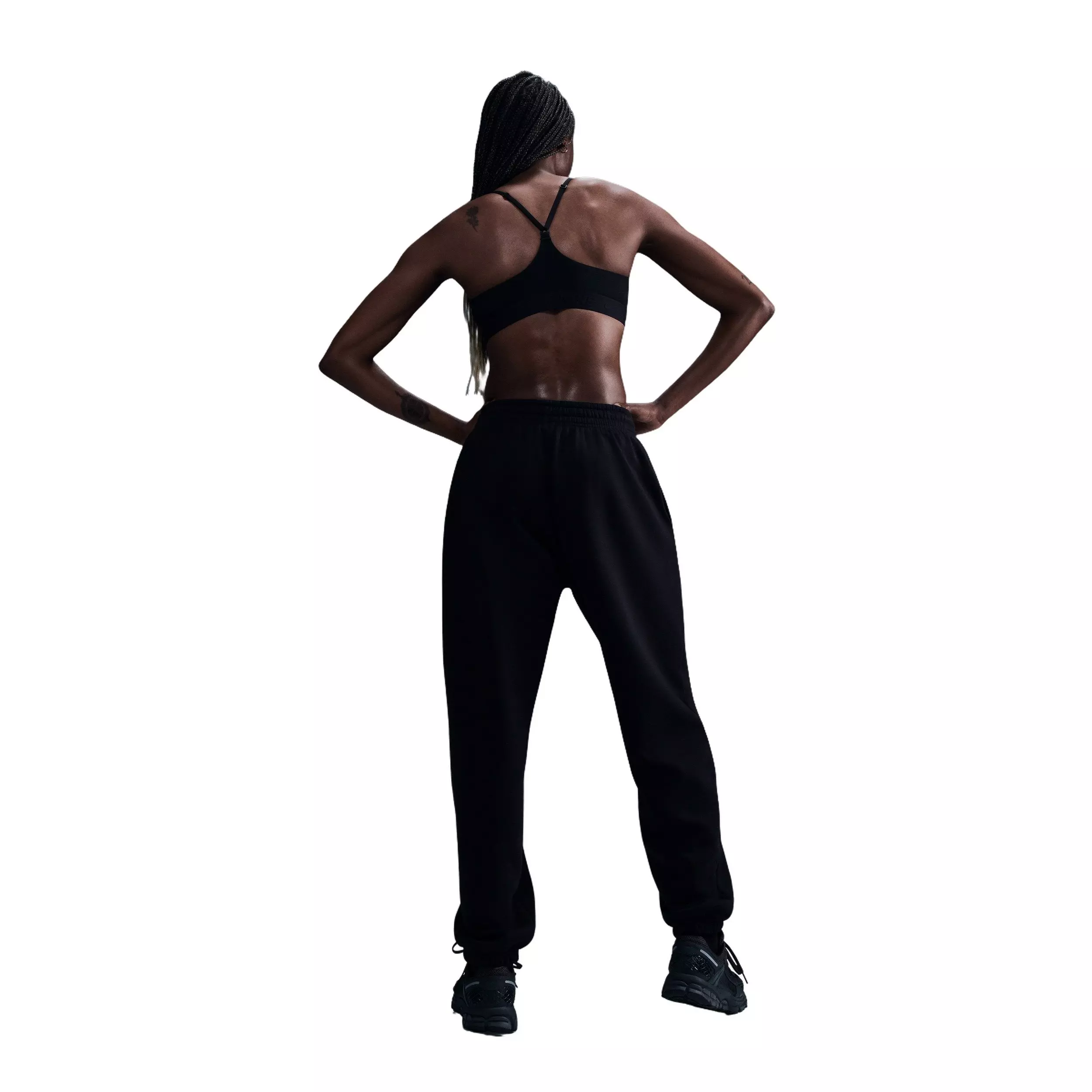 Nike Women's Indy Light Support Padded Adjustable Sports Bra - Black - BLACK