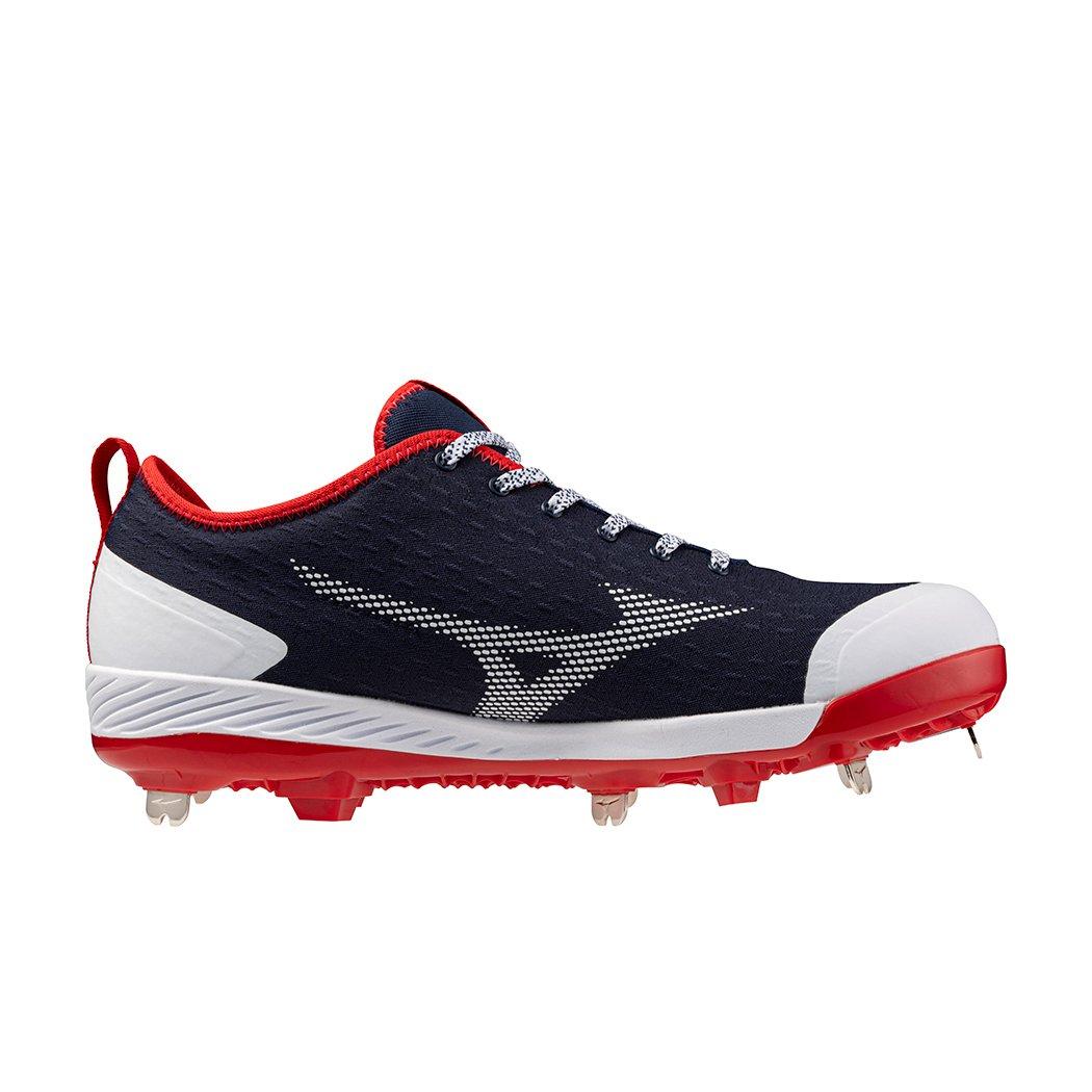 Mizuno Dominant 4 "Navy/Red" Men's Baseball Cleat - NAVY/RED Thumbnail View 1
