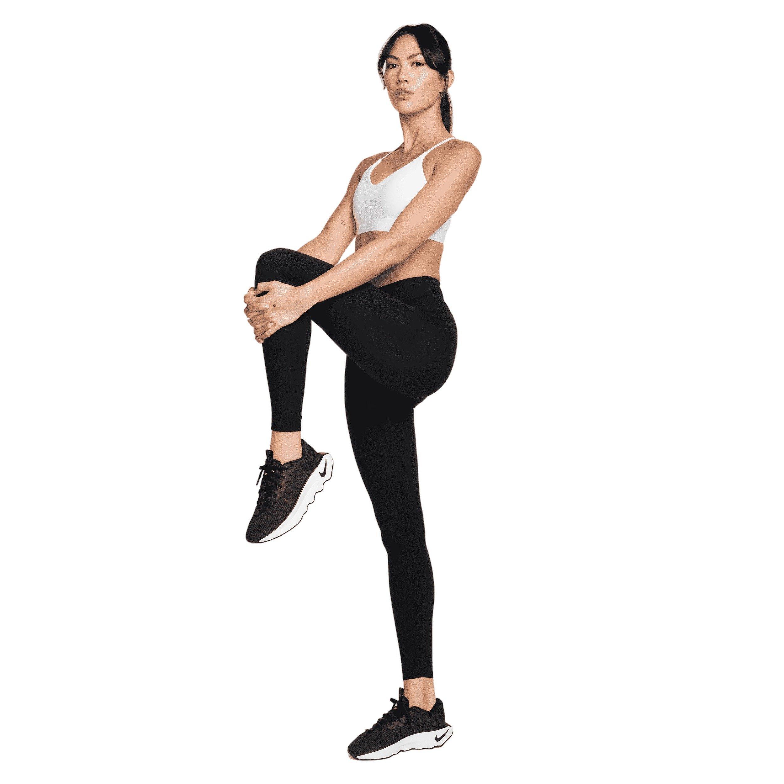 Nike Women's Indy Light Support Padded Adjustable Sports Bra -White - WHITE Thumbnail View 7