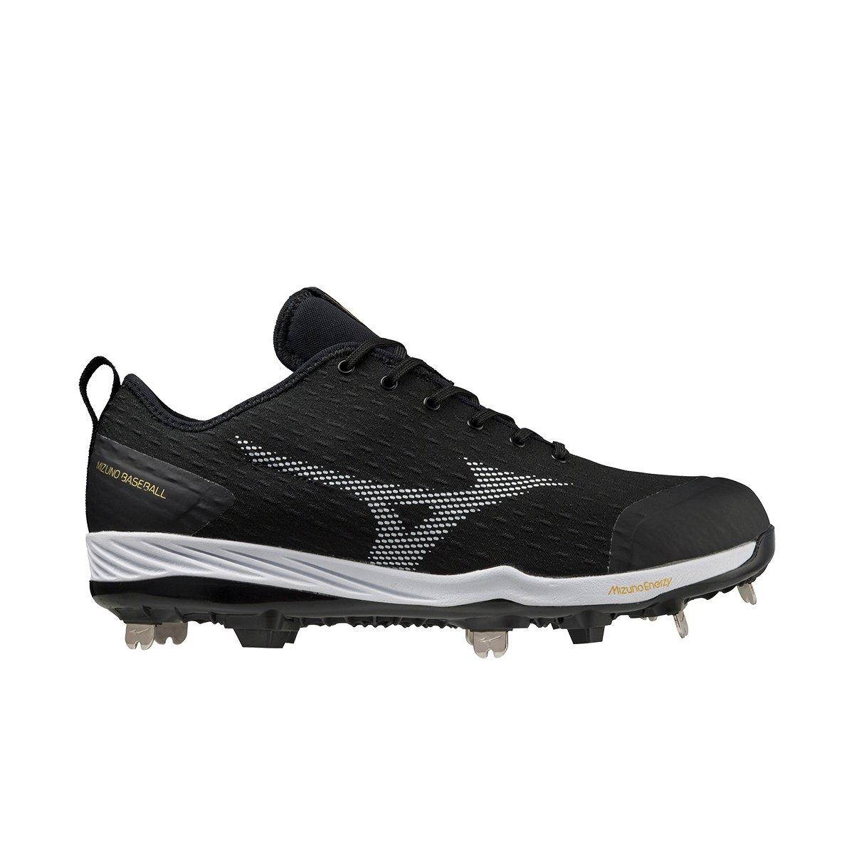 Mizuno Dominant 4 "Black/White" Men's Baseball Cleat - BLACK/WHITE Thumbnail View 1