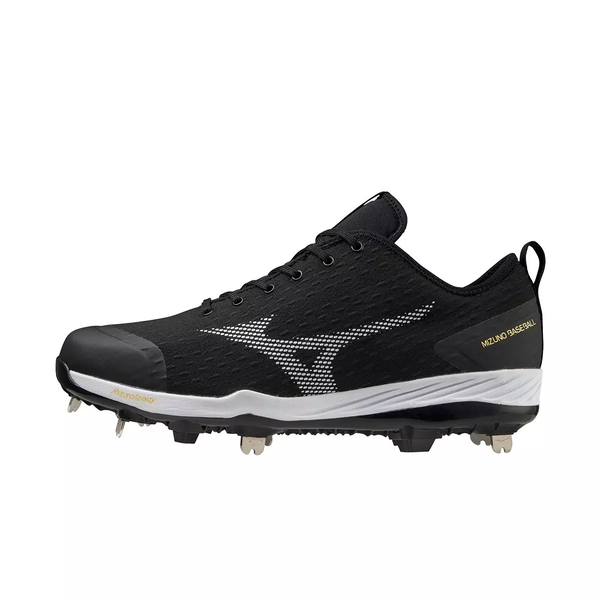 Mizuno Dominant 4 "Black/White" Men's Baseball Cleat - BLACK/WHITE