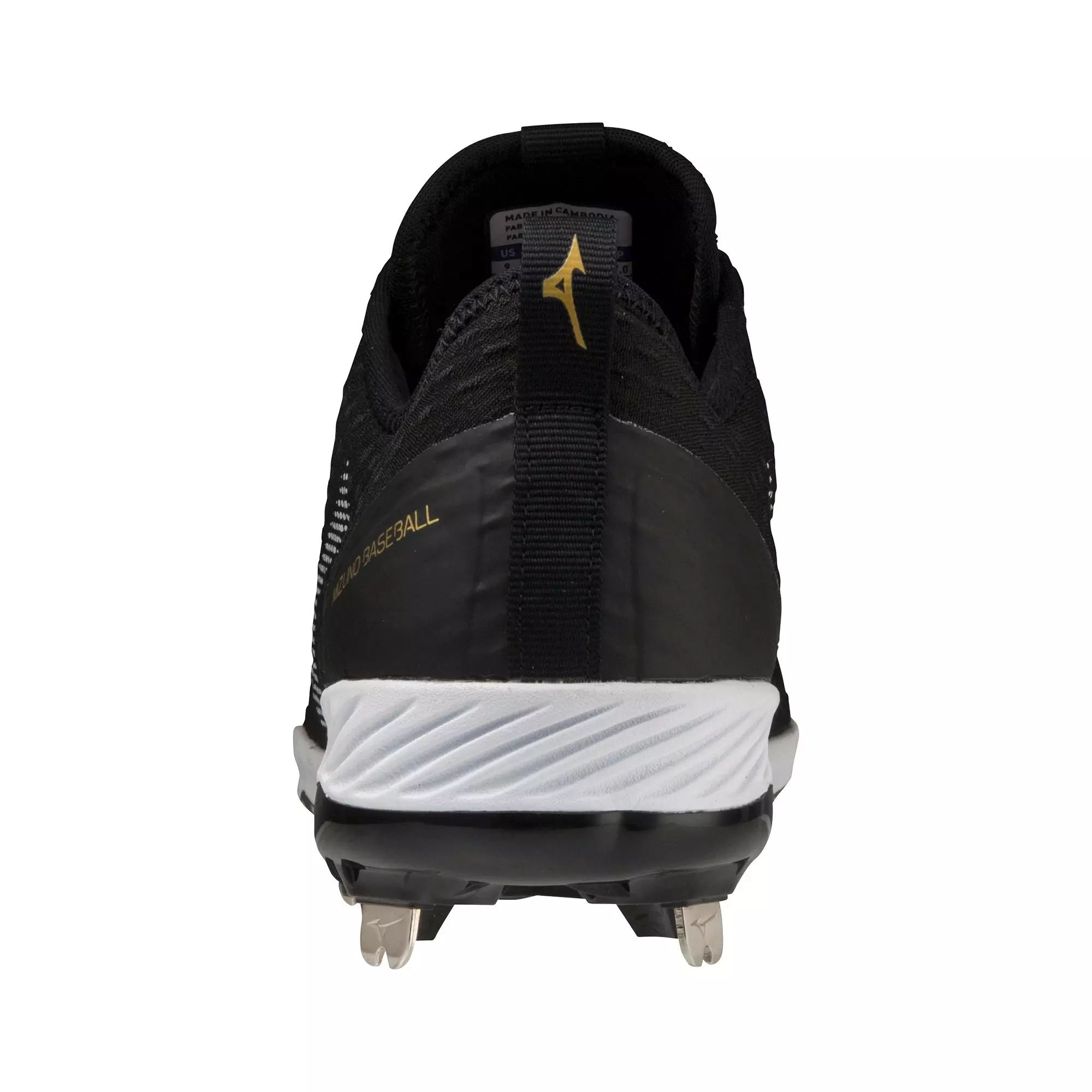 Mizuno Dominant 4 "Black/White" Men's Baseball Cleat - BLACK/WHITE