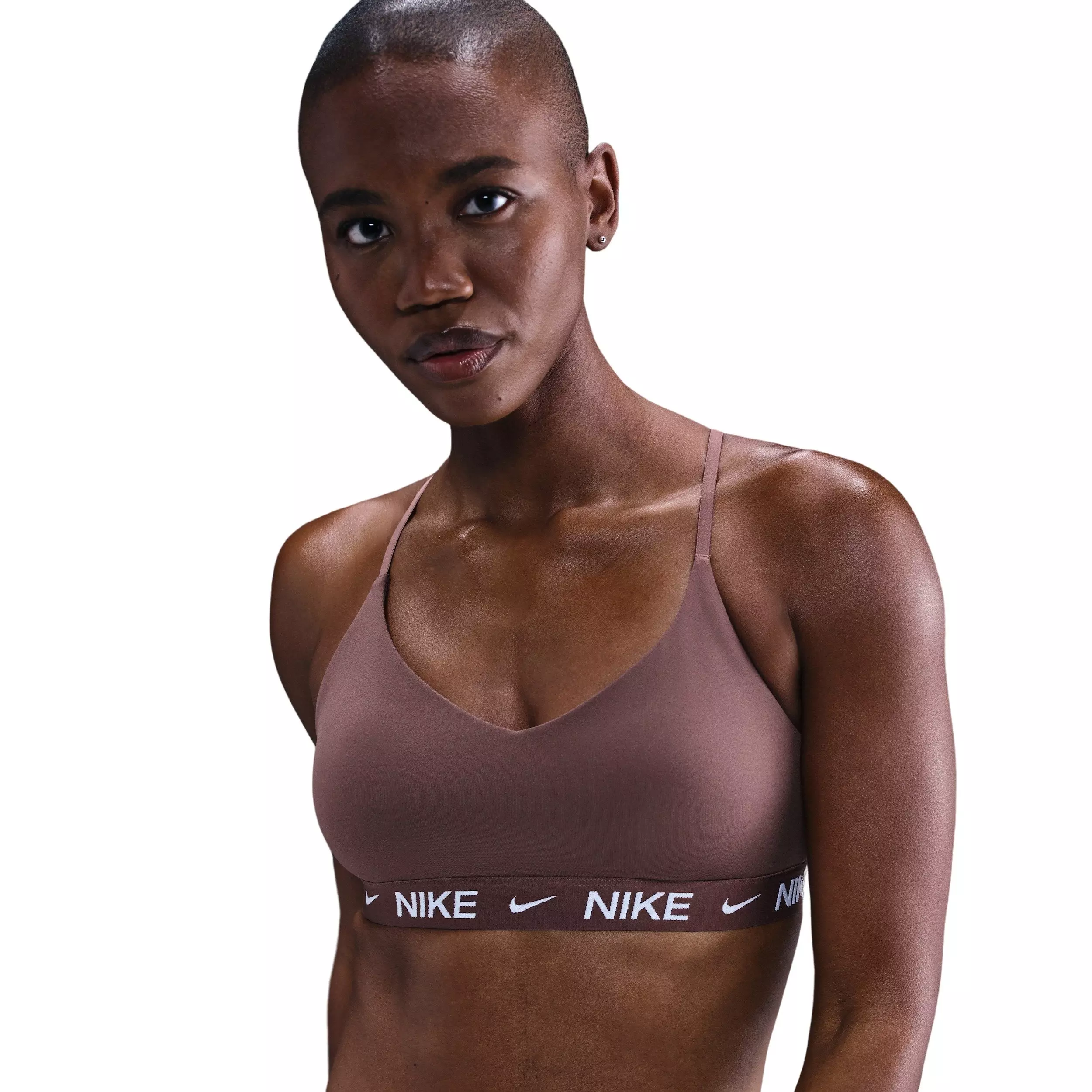 Nike Women's Indy Light Support Padded Adjustable Sports Bra - Tattoo Purple - TATTOO PURPLE