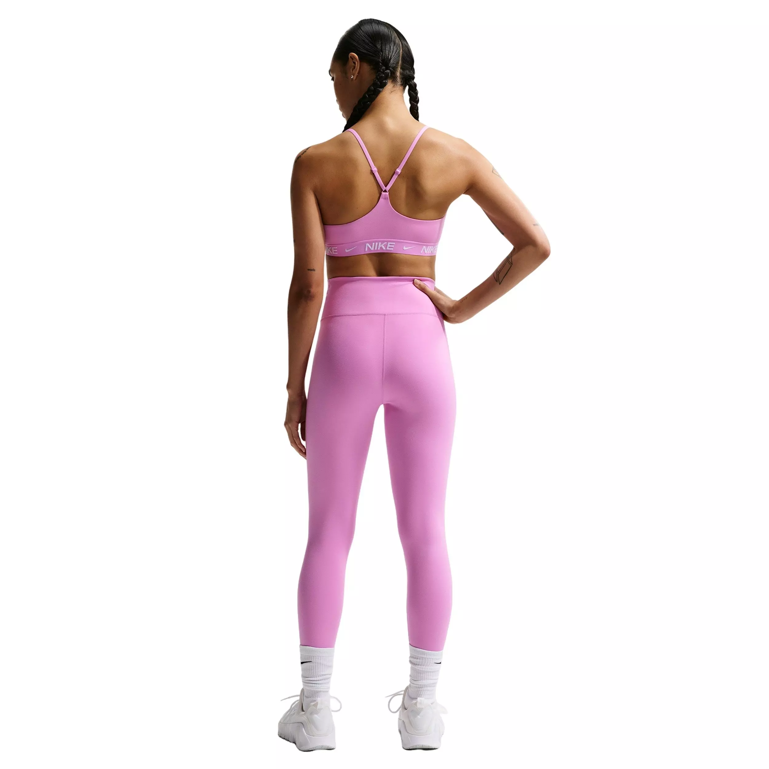 Nike Women's Indy Light Support Padded Adjustable Sports Bra -Lt Magenta - LT MAGENTA